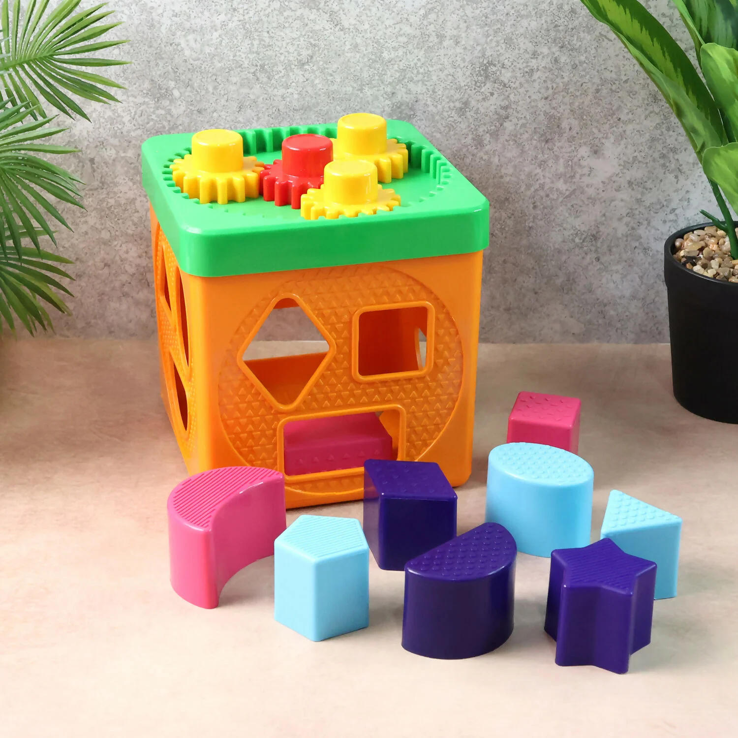 Funskool Giggles Shape Sorter Gear Box – Spin, Match & Learn Activity Toy Toddlers - Image 2