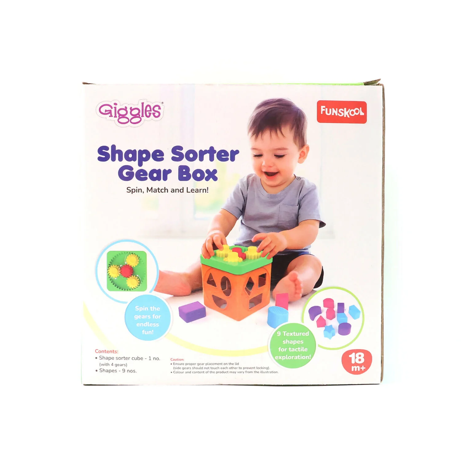 Funskool Giggles Shape Sorter Gear Box – Spin, Match & Learn Activity Toy Toddlers - Image 5