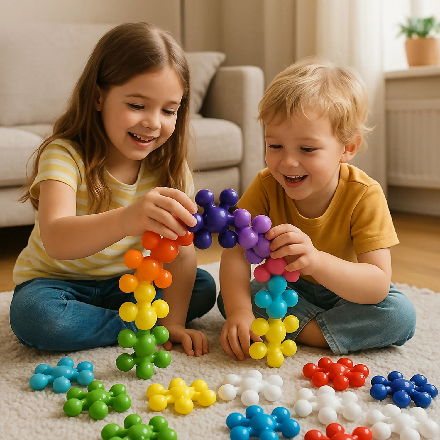 Funskool Giggles Star Links Plus – 24 Pieces Educational Building Toy Set for Kids - Image 3