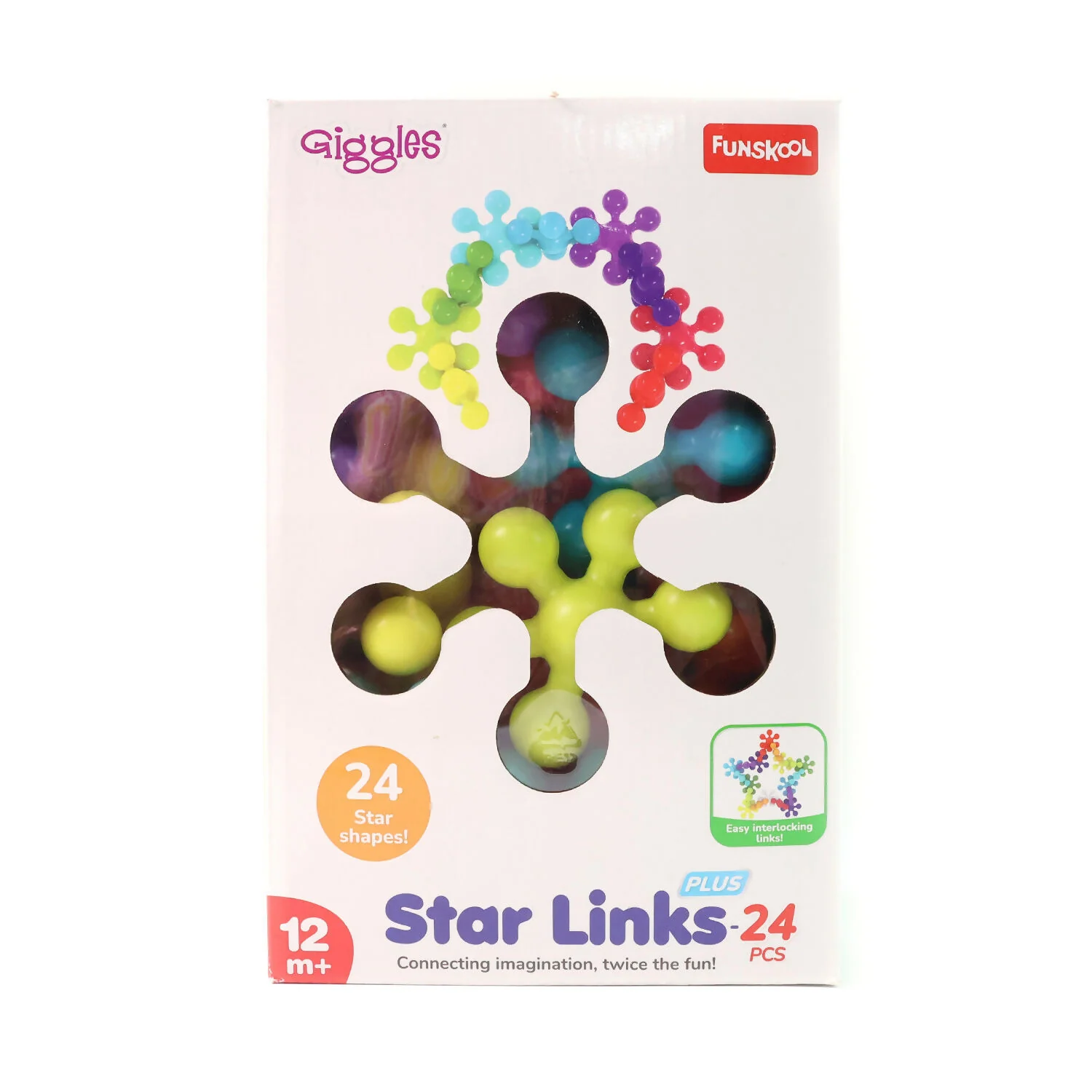 Funskool Giggles Star Links Plus – 24 Pieces Educational Building Toy Set for Kids - Image 5