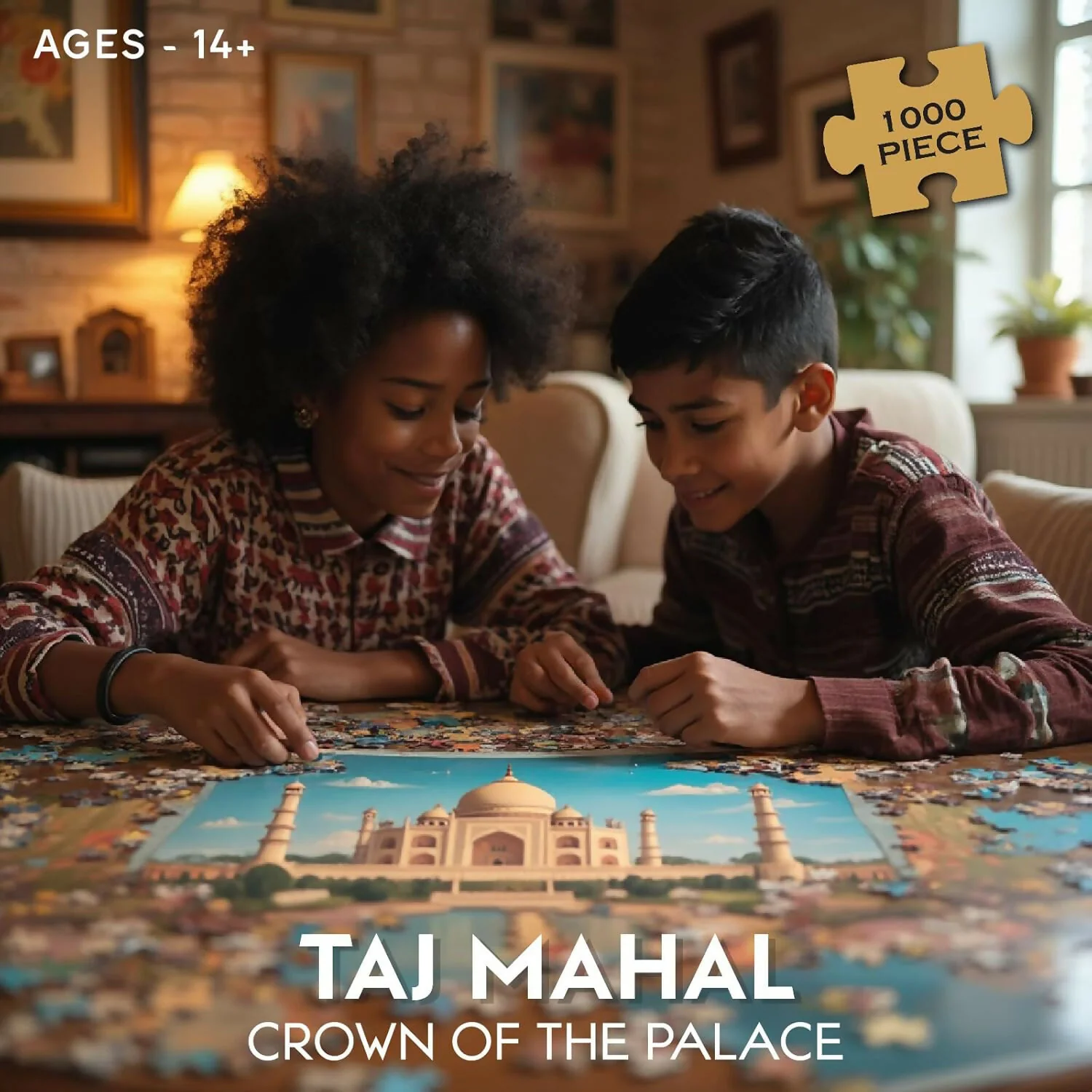 Funskool Taj Mahal Crown of the Palace – 1000 Pieces Jigsaw Puzzle for Adults & Teens - Image 2
