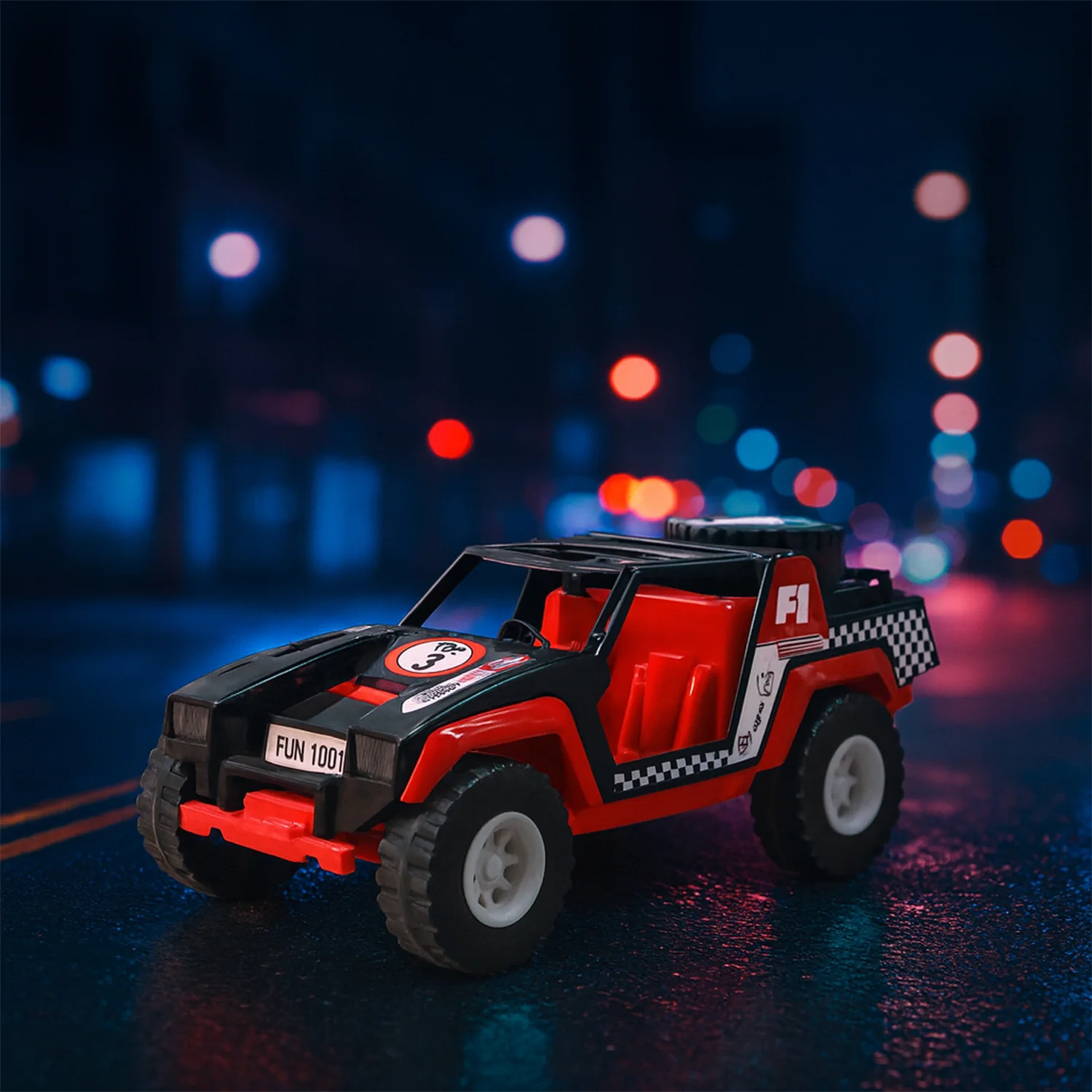 Funwoods Free-Wheel Racing Jeep Toy Car - (1 Pc) - Image 10