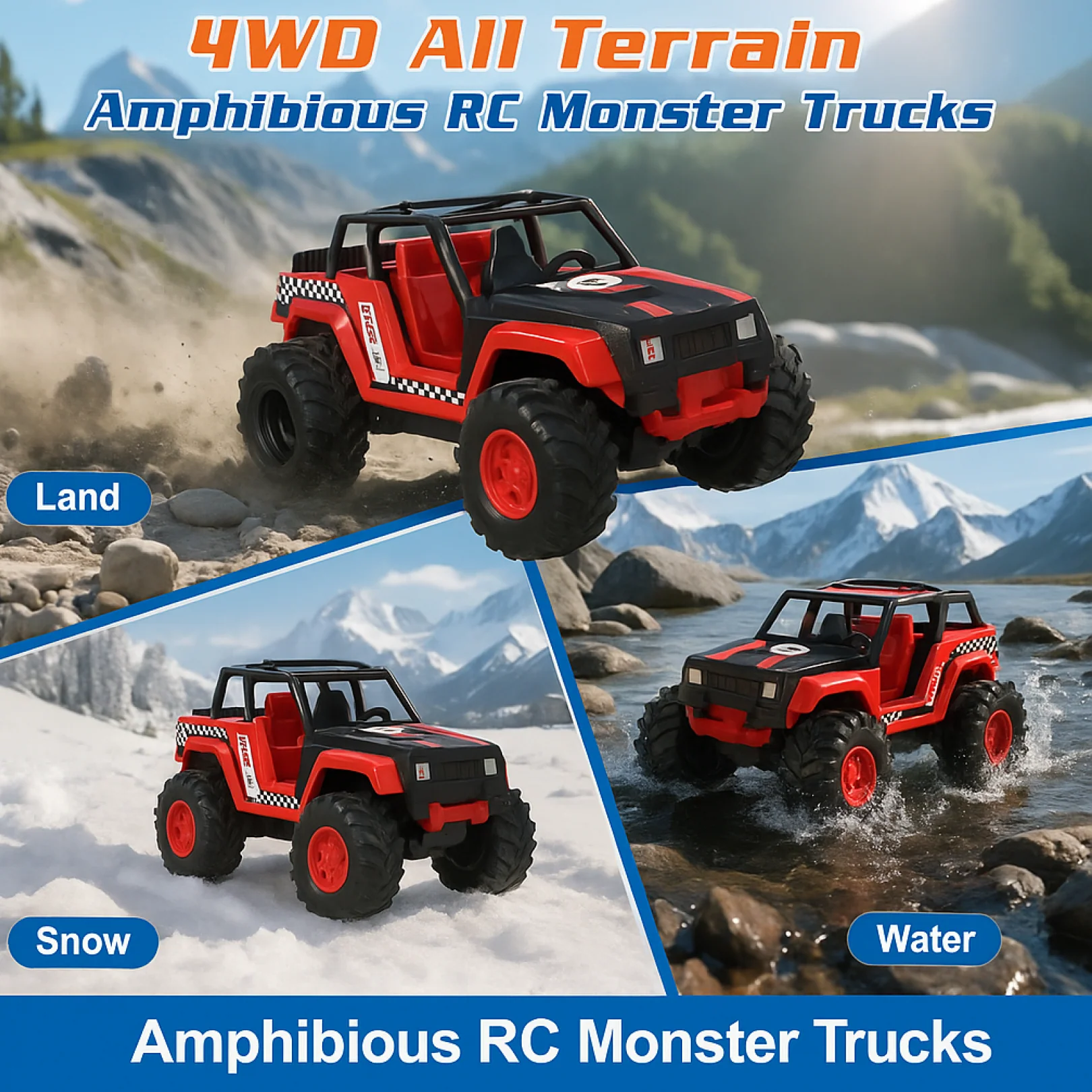 Funwoods Free-Wheel Racing Jeep Toy Car - (1 Pc) - Image 4