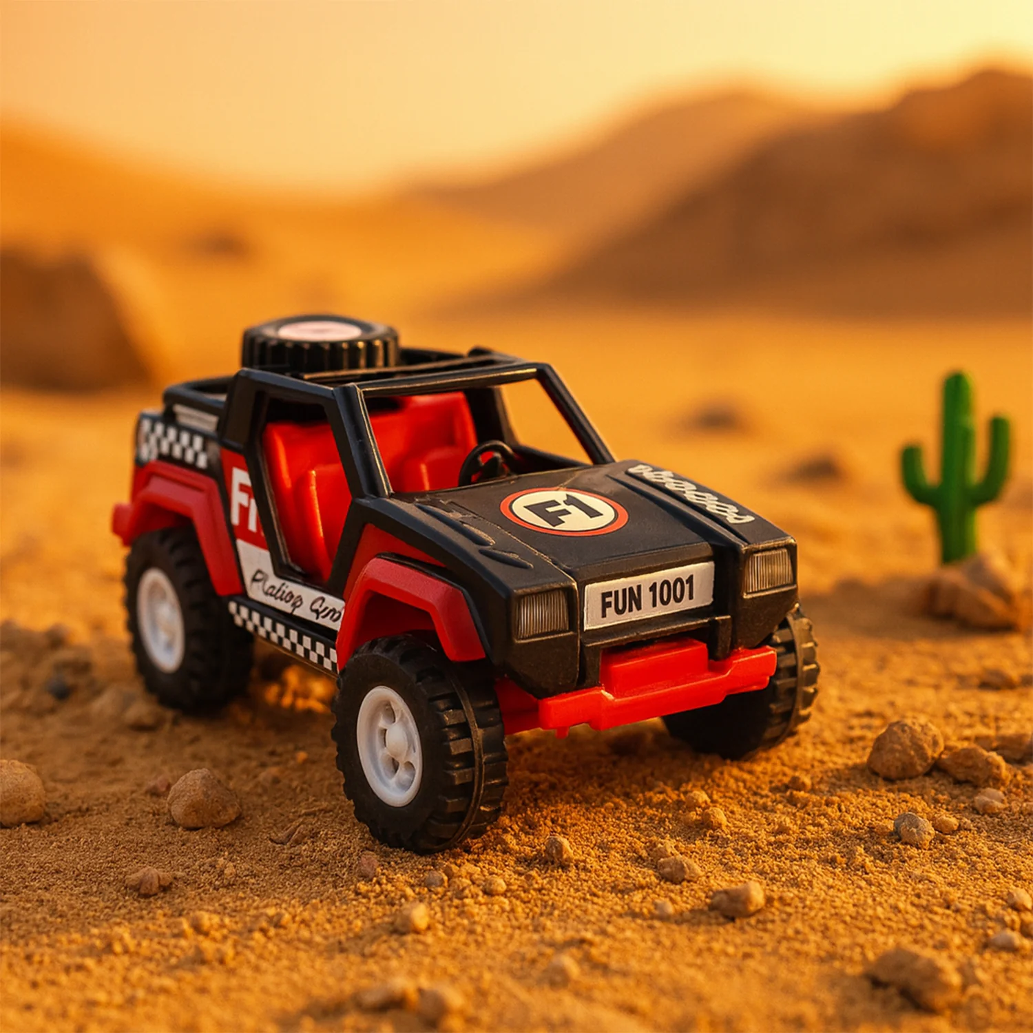 Funwoods Free-Wheel Racing Jeep Toy Car - (1 Pc) - Image 9