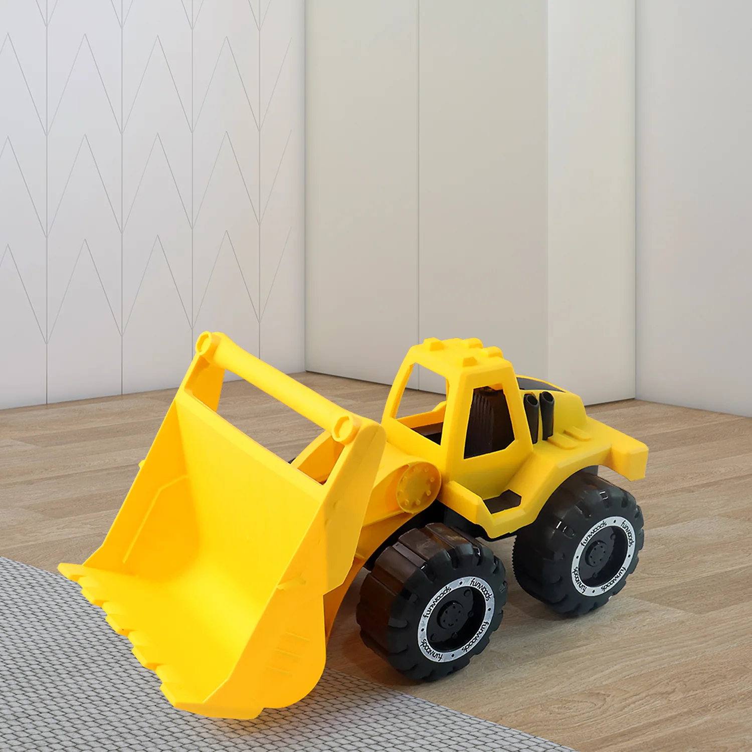 Funwoods Friction-Powered Front Loader / Bulldozer Toy - (1 Pc) - Image 11