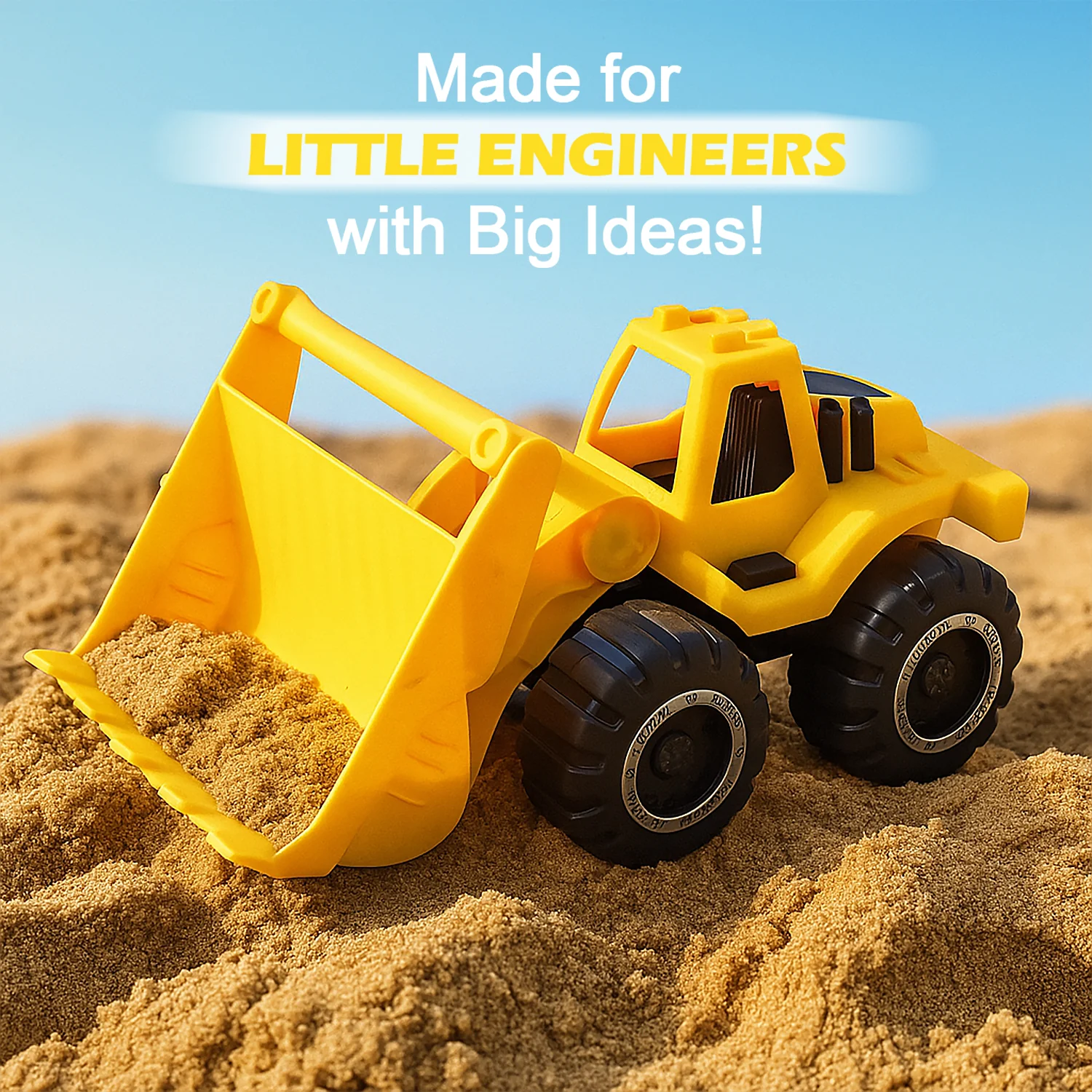 Funwoods Friction-Powered Front Loader / Bulldozer Toy - (1 Pc) - Image 6