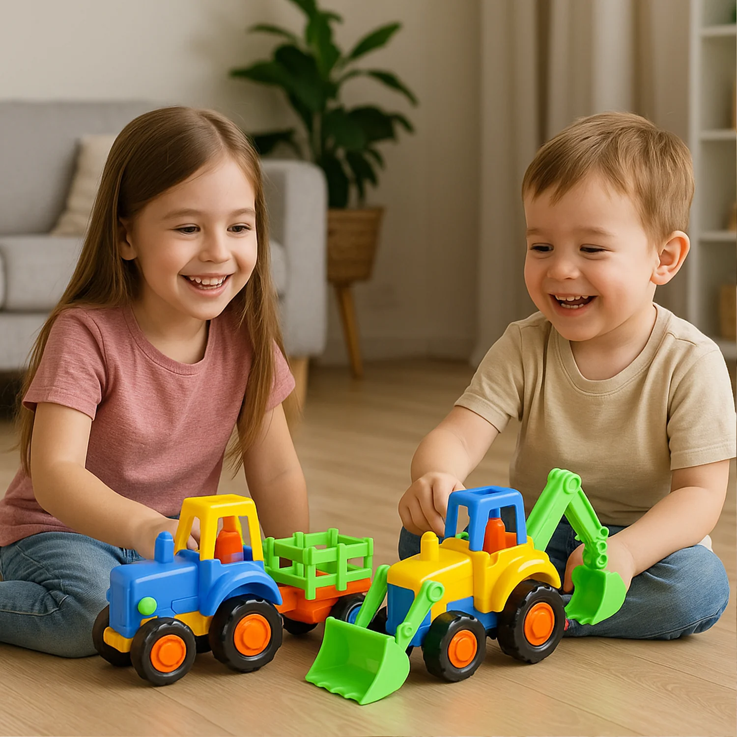 Funwoods Itsy Bitsy Construction Vehicle Toy Set for Kids - (8 Pc) - Image 7