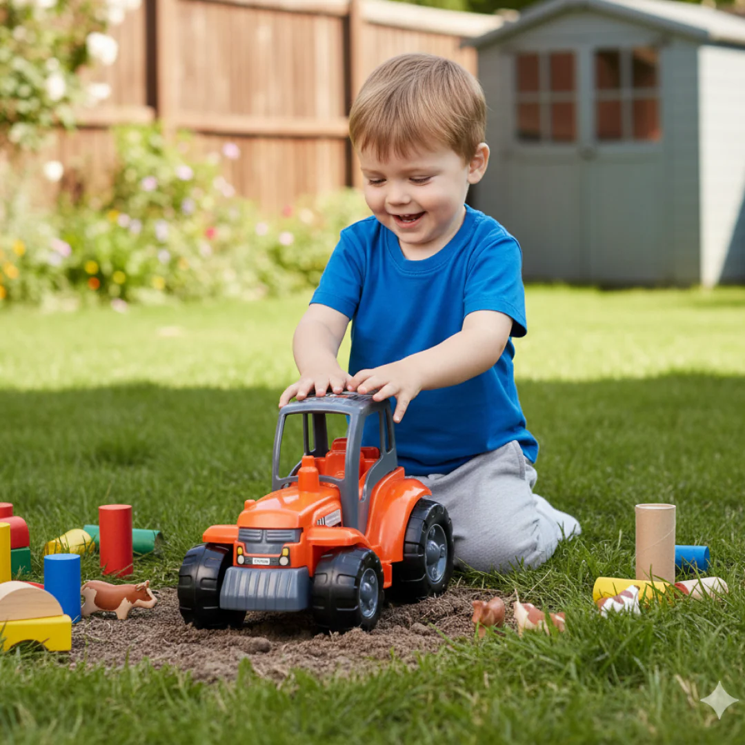 Funwoods Kids Friction Powered Tractor Toy - (1 Pc) - Image 3