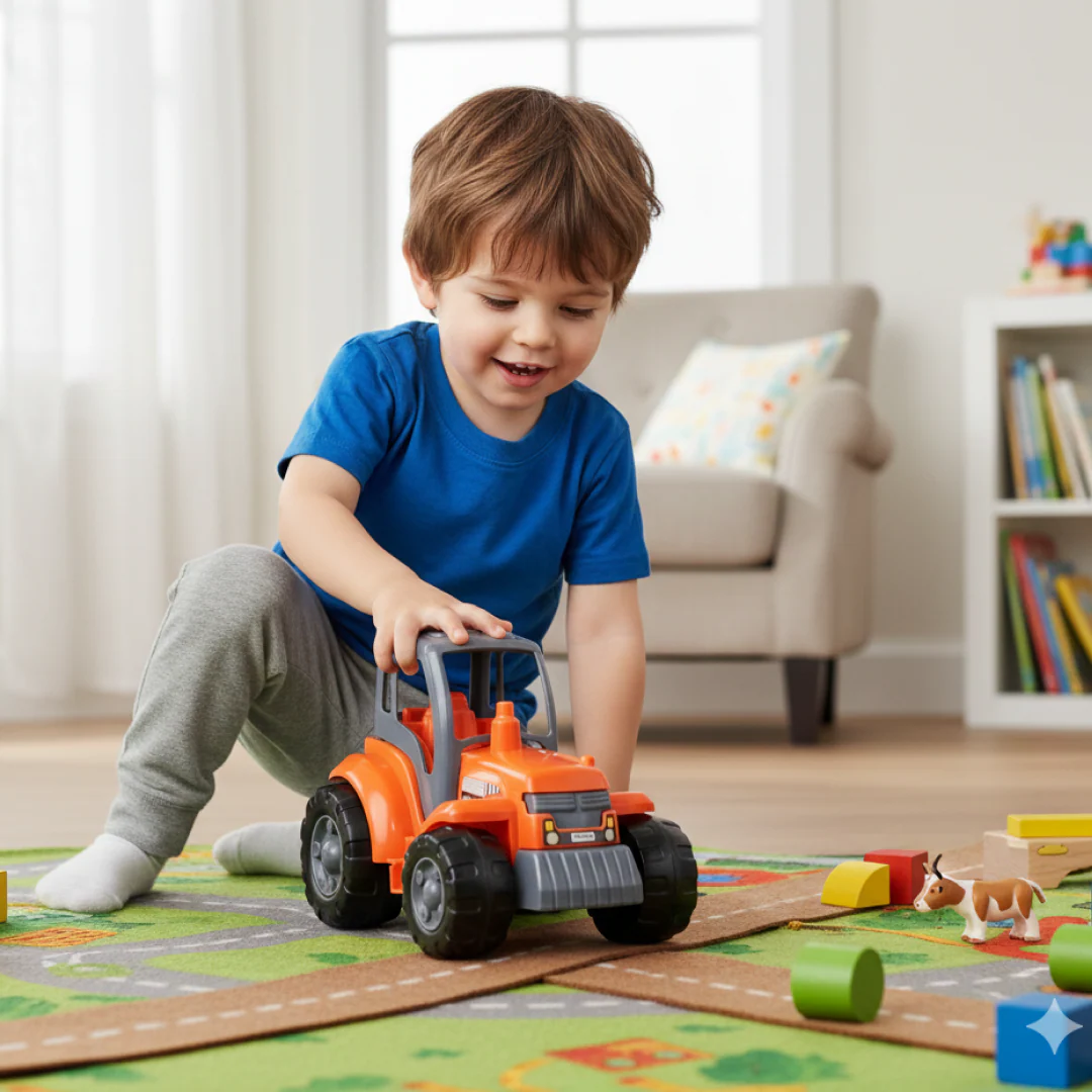 Funwoods Kids Friction Powered Tractor Toy - (1 Pc) - Image 5