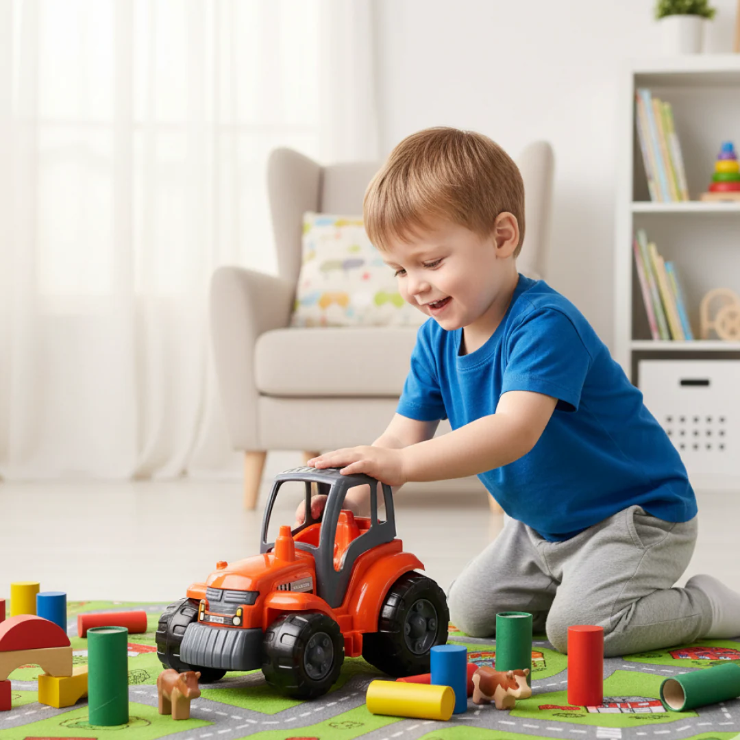 Funwoods Kids Friction Powered Tractor Toy - (1 Pc) - Image 6