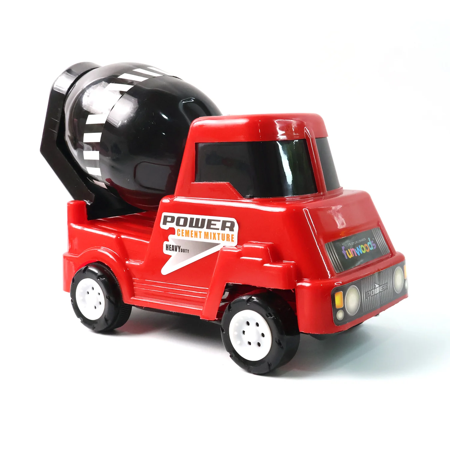 Kids Power Cement Mixer Toy Truck Friction Powered Toy 1 Pc - Image 5