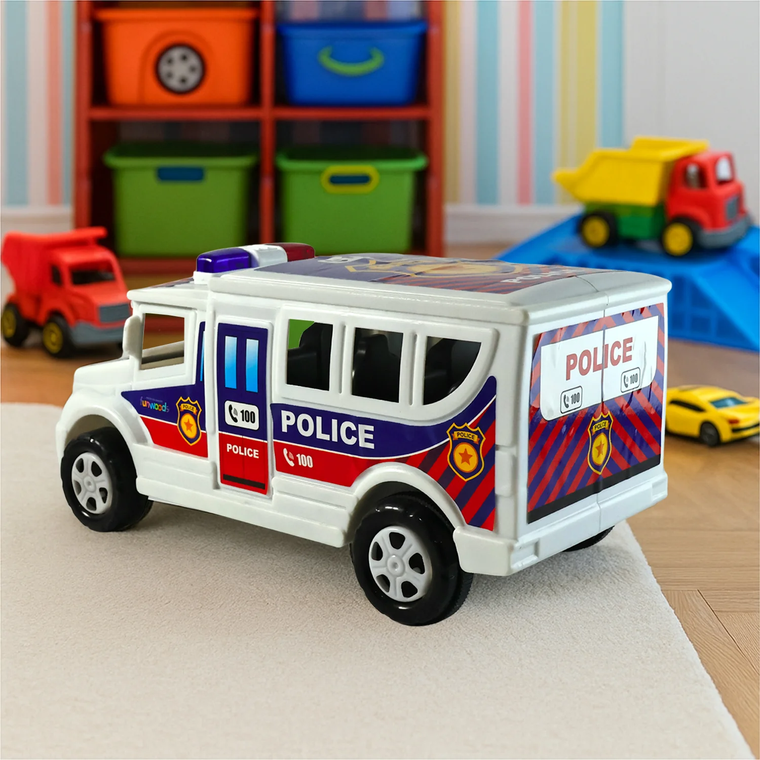Funwoods Police Van Toy - (1 Pc) - Image 3
