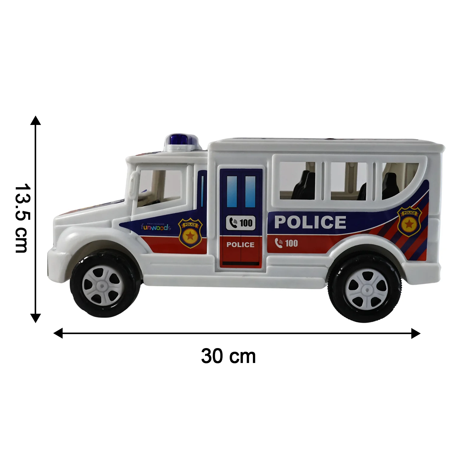 Funwoods Police Van Toy - (1 Pc) - Image 4