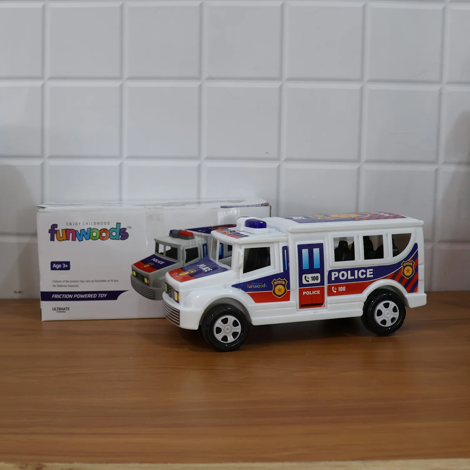 Funwoods Police Van Toy - (1 Pc) - Image 8