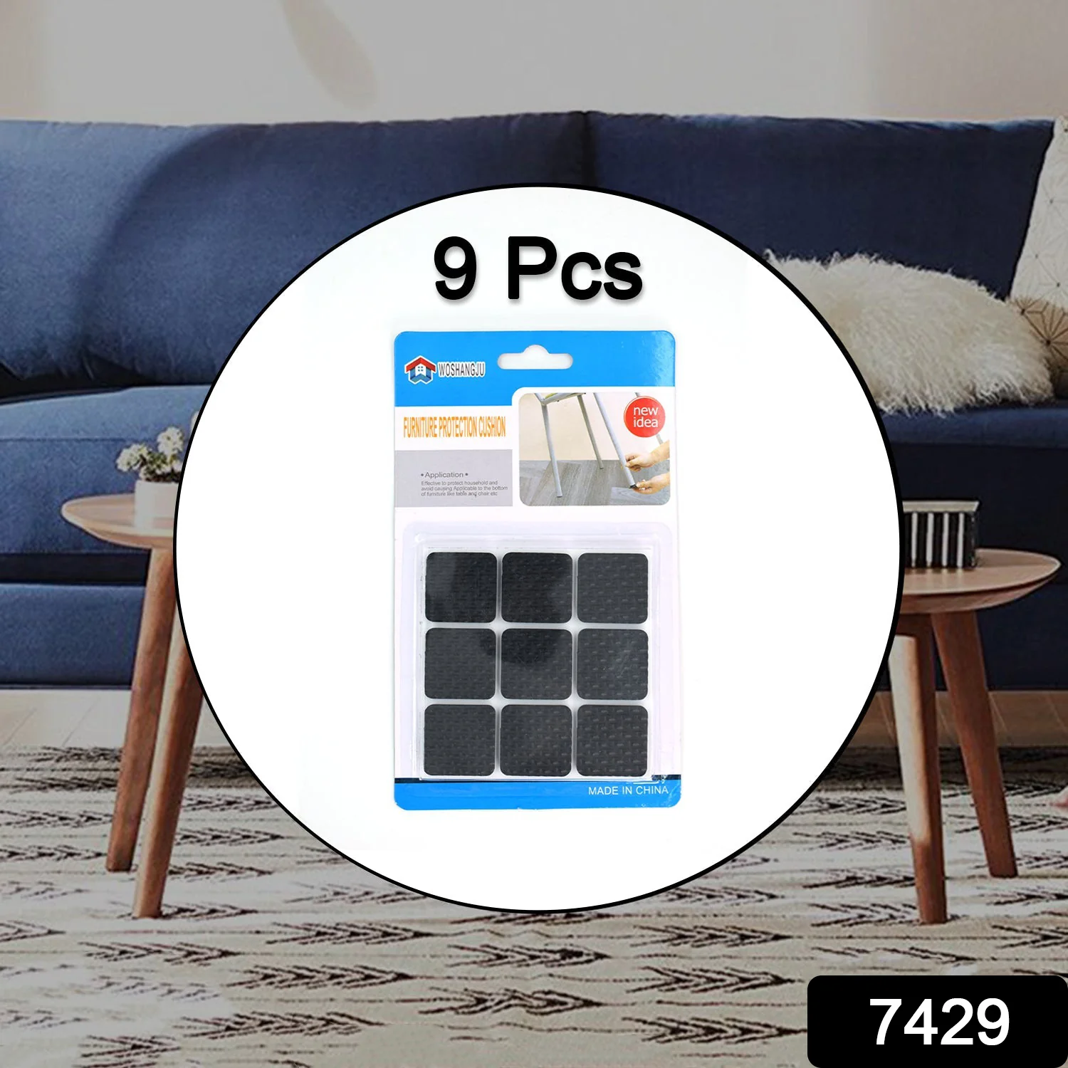 Furniture Protection Pad Furniture Anti Slip Floor Protection (9 Pcs Set) - Image 2