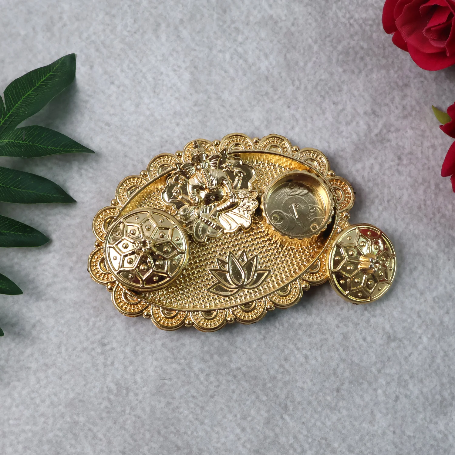 Ganesh Embossed Roli–Chawal Kumkum Chopra - (1 Pc) - Image 8