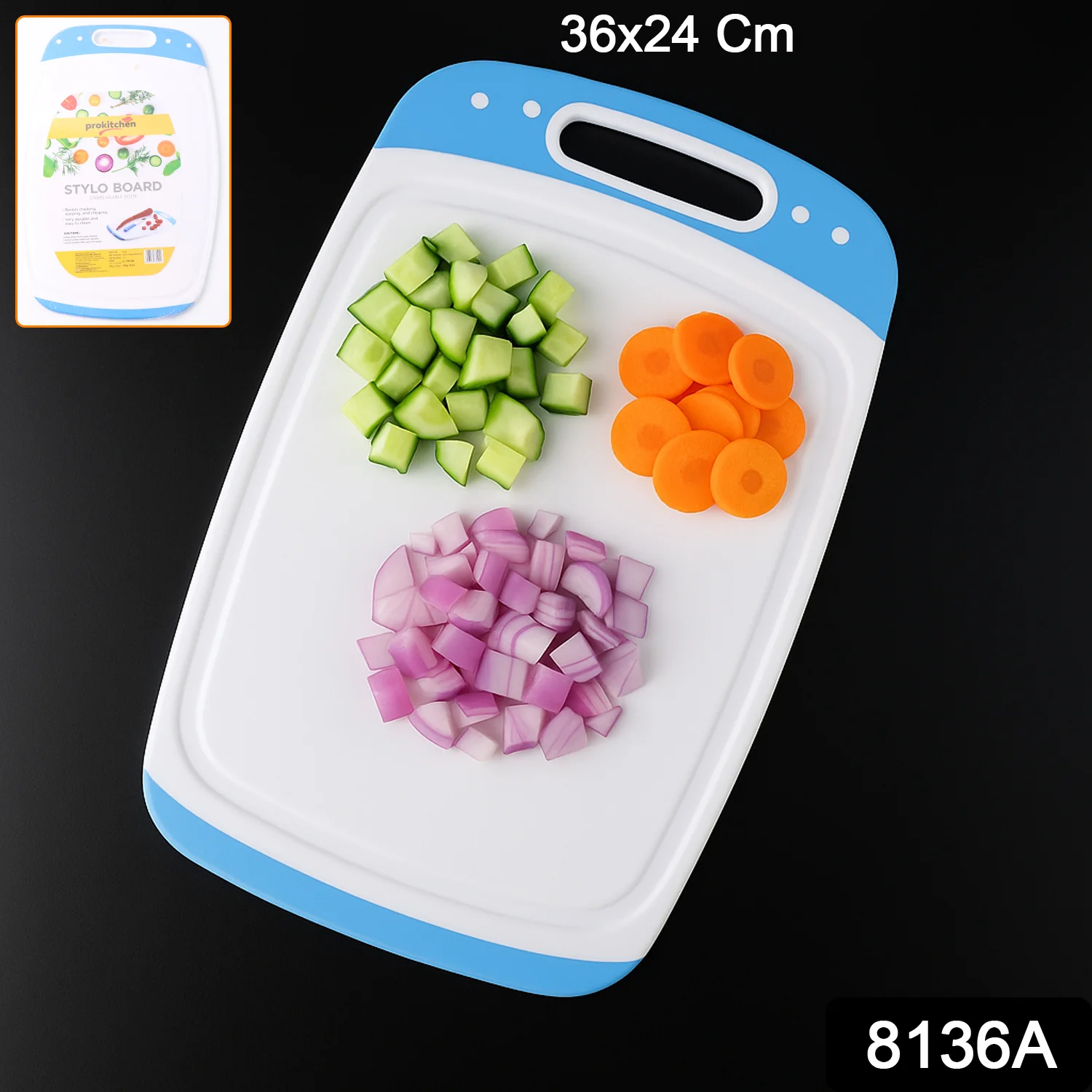Vegetables and Fruits Cutting Chopping, Plastic Board (1 Pc) - Image 2