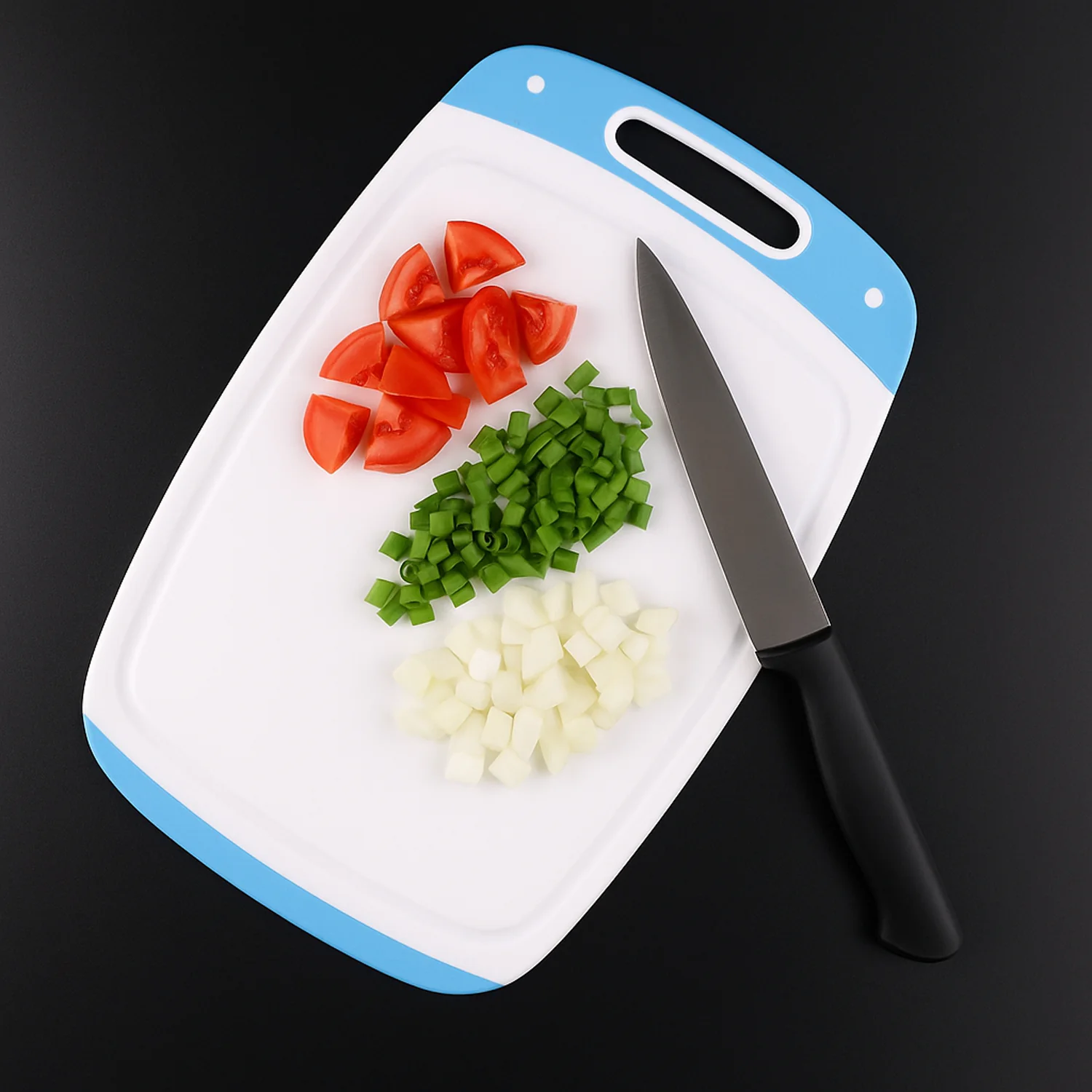 Vegetables and Fruits Cutting Chopping, Plastic Board (1 Pc) - Image 3
