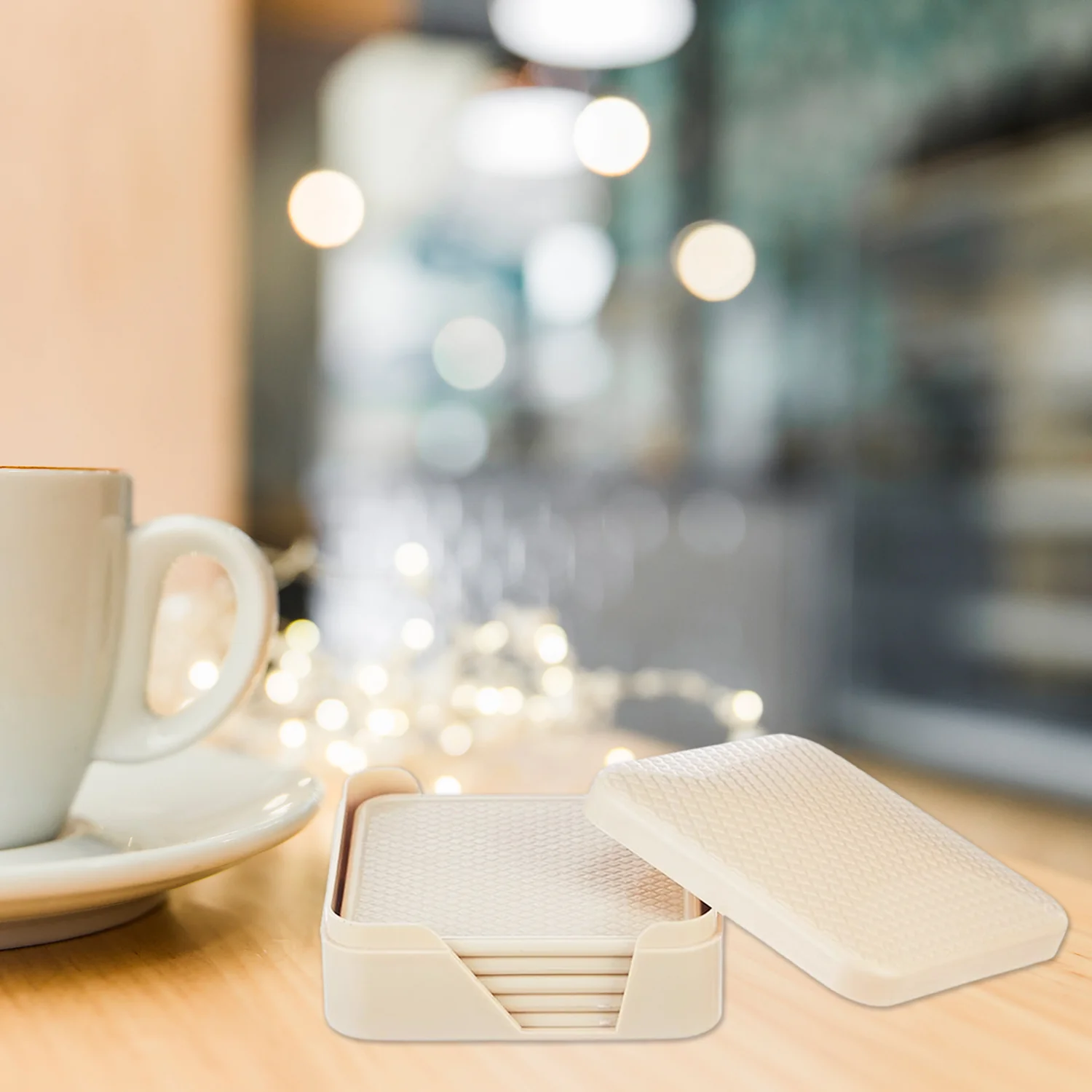 Ganesh Premium Square Coasters with Storage Box (6 Pc / Set) - Image 4