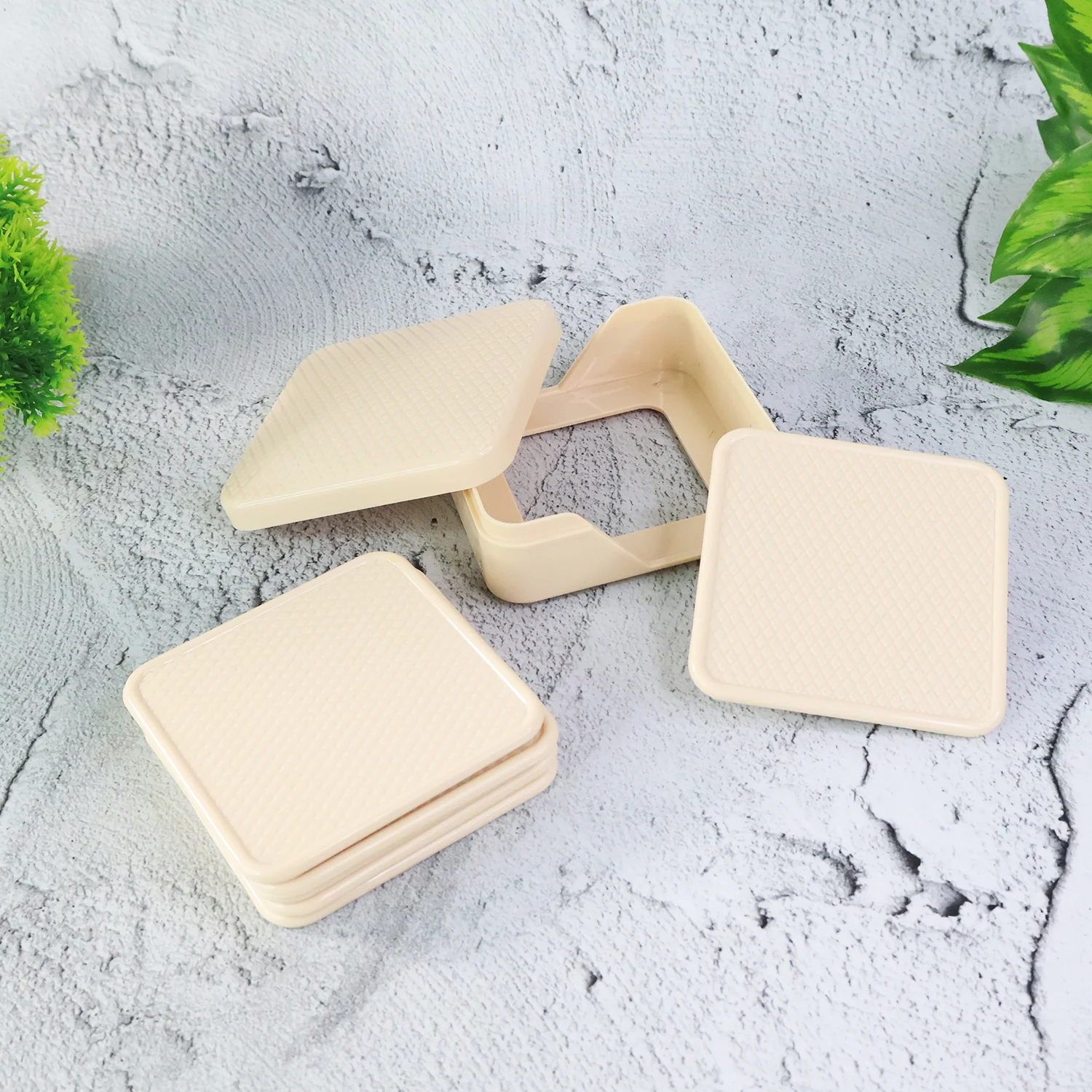 Ganesh Premium Square Coasters with Storage Box (6 Pc / Set) - Image 6