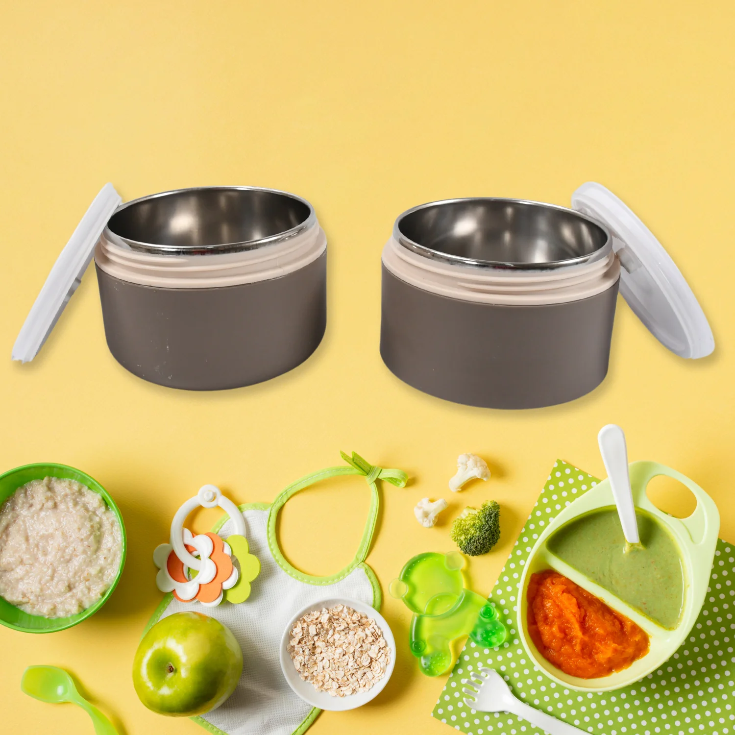 Ganesh Stack 2-Layer Stainless Steel Leak-Proof Lunch Box for Office, School, Picnic - Image 6