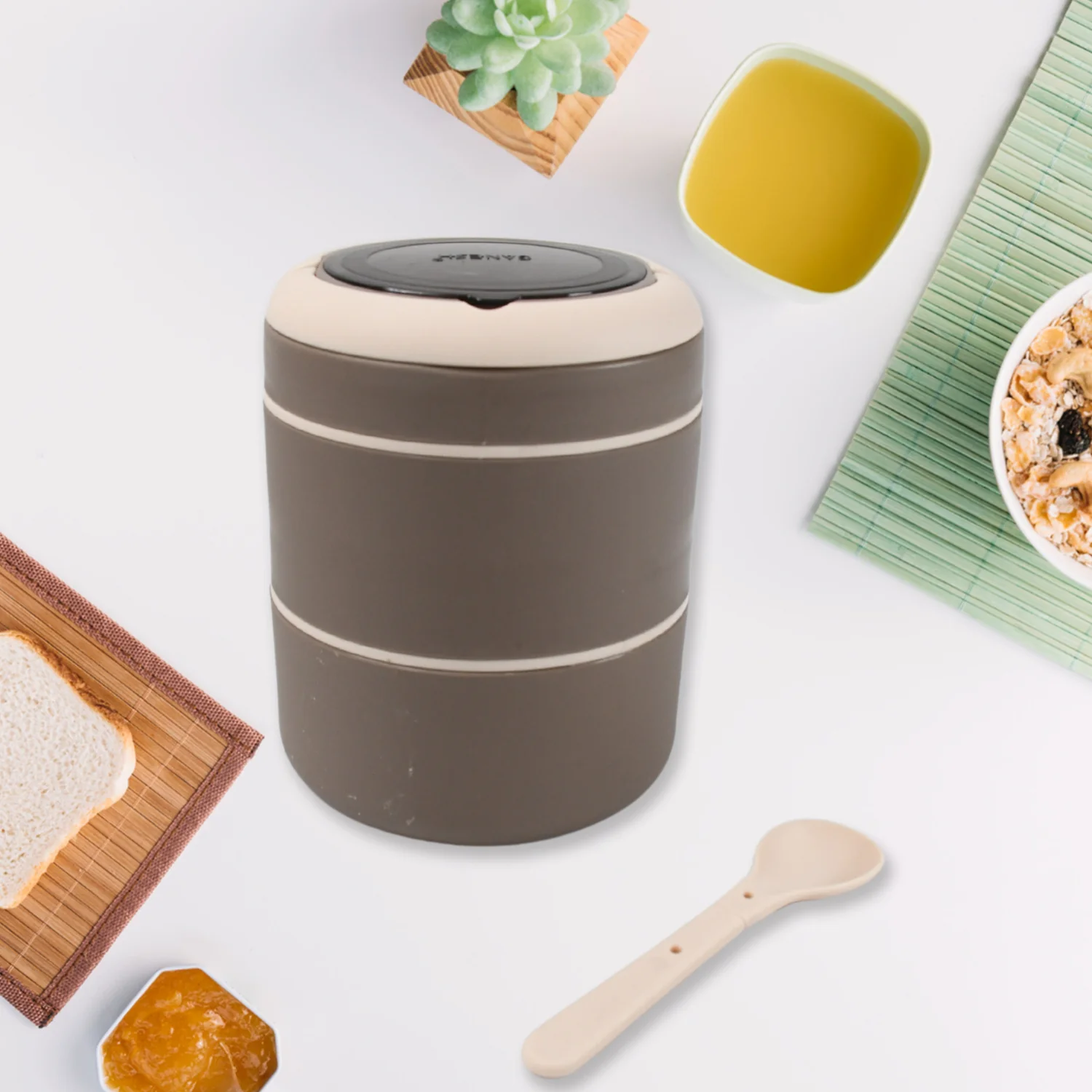 Ganesh Stack 2-Layer Stainless Steel Leak-Proof Lunch Box for Office, School, Picnic - Image 9