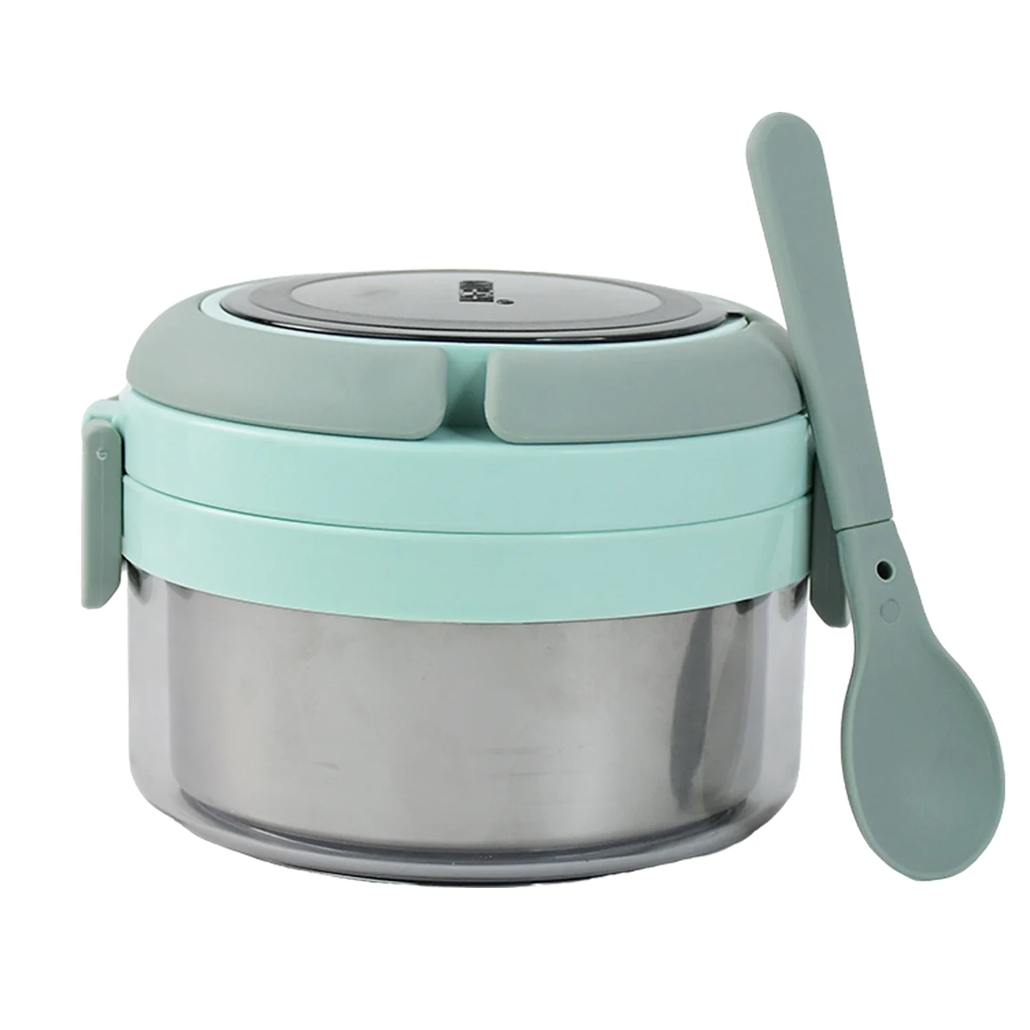 Ganesh Tiara 400ml Stainless Steel Insulated Lunch Box Leakproof Lid & Folding Spoon - Image 5