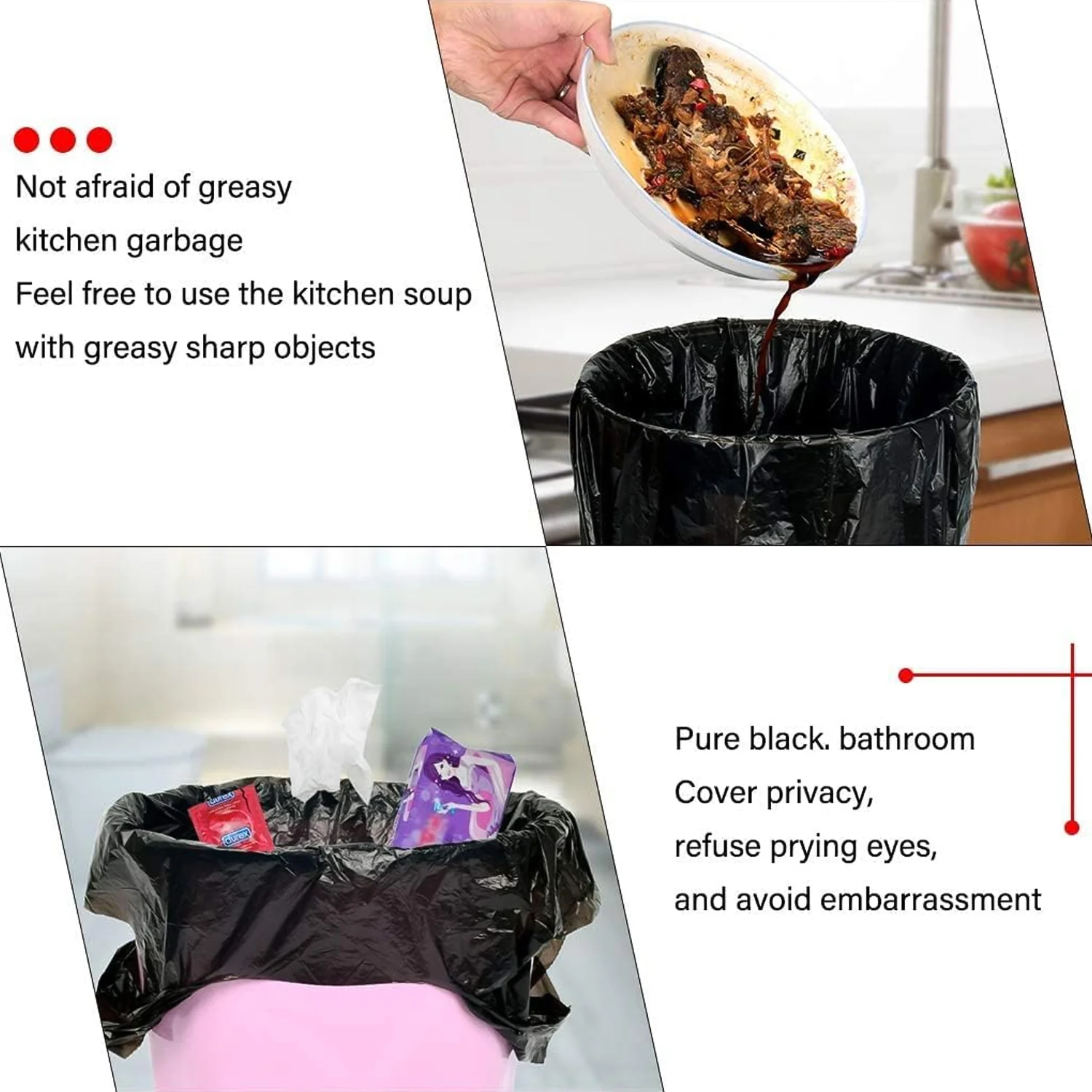 Garbage Bags – Pack of 4 Rolls (45 × 40 cm) - Image 3