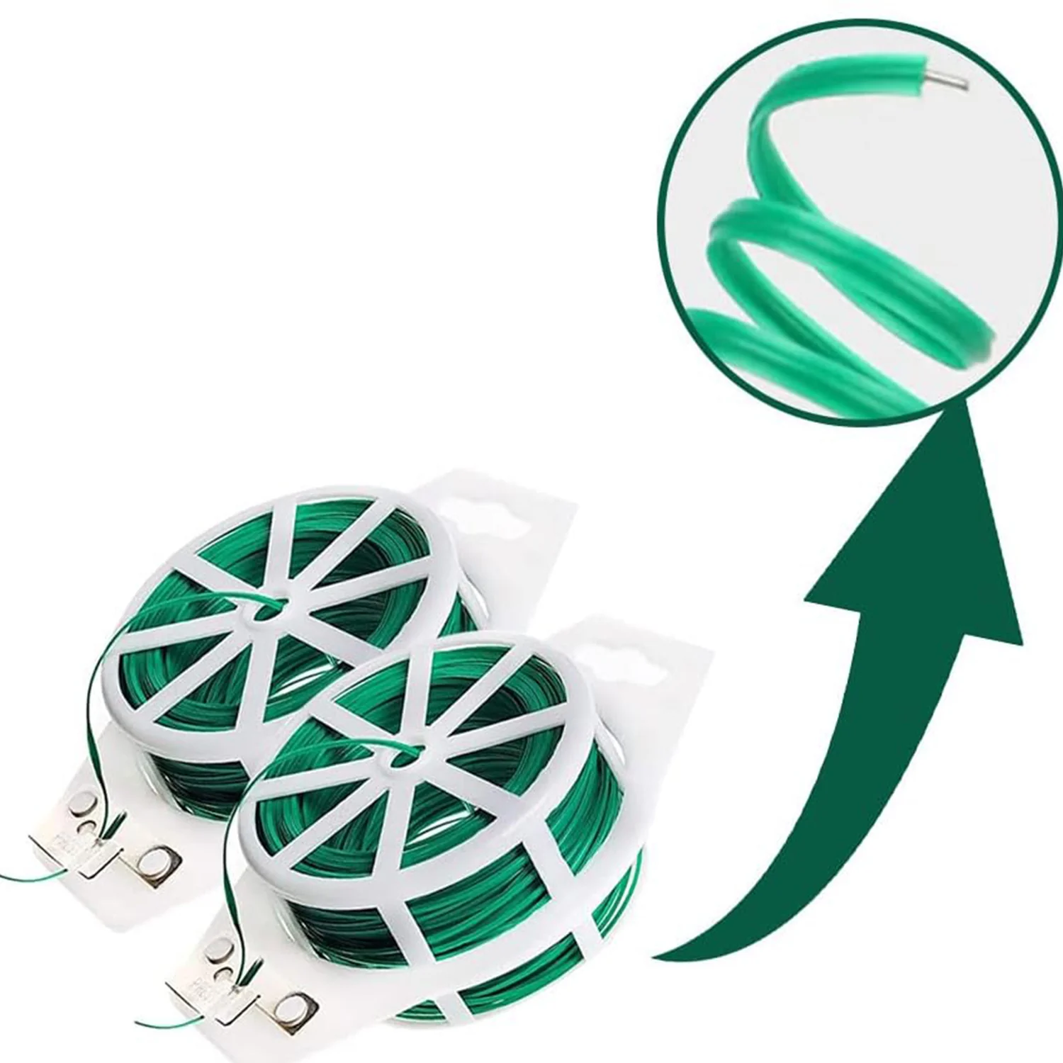 Garden Wire, Sturdy Plant Ties for Support, Garden Ties with Cutter (50 Mtr) - Image 3