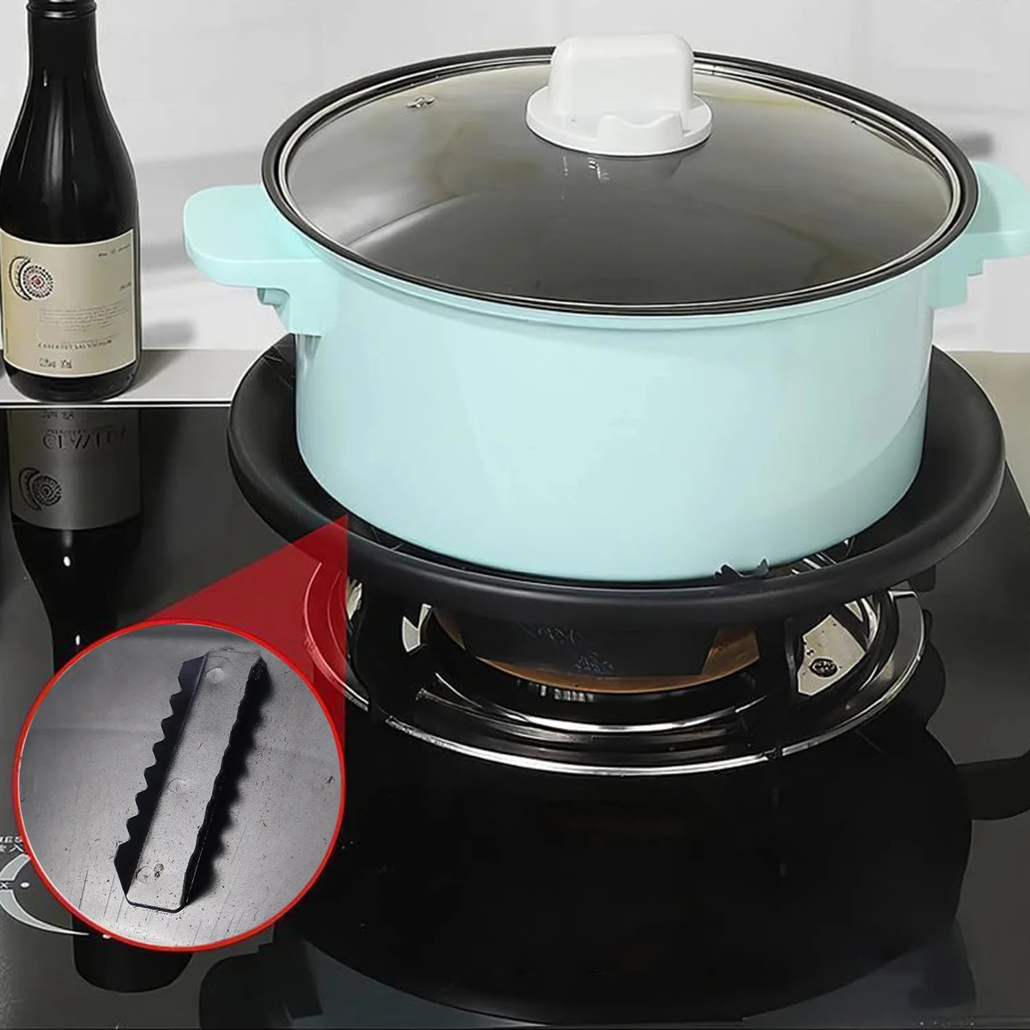 Gas Stove Flame Protector Ring (25 x 25 cm, 1 Pc) - Image 7