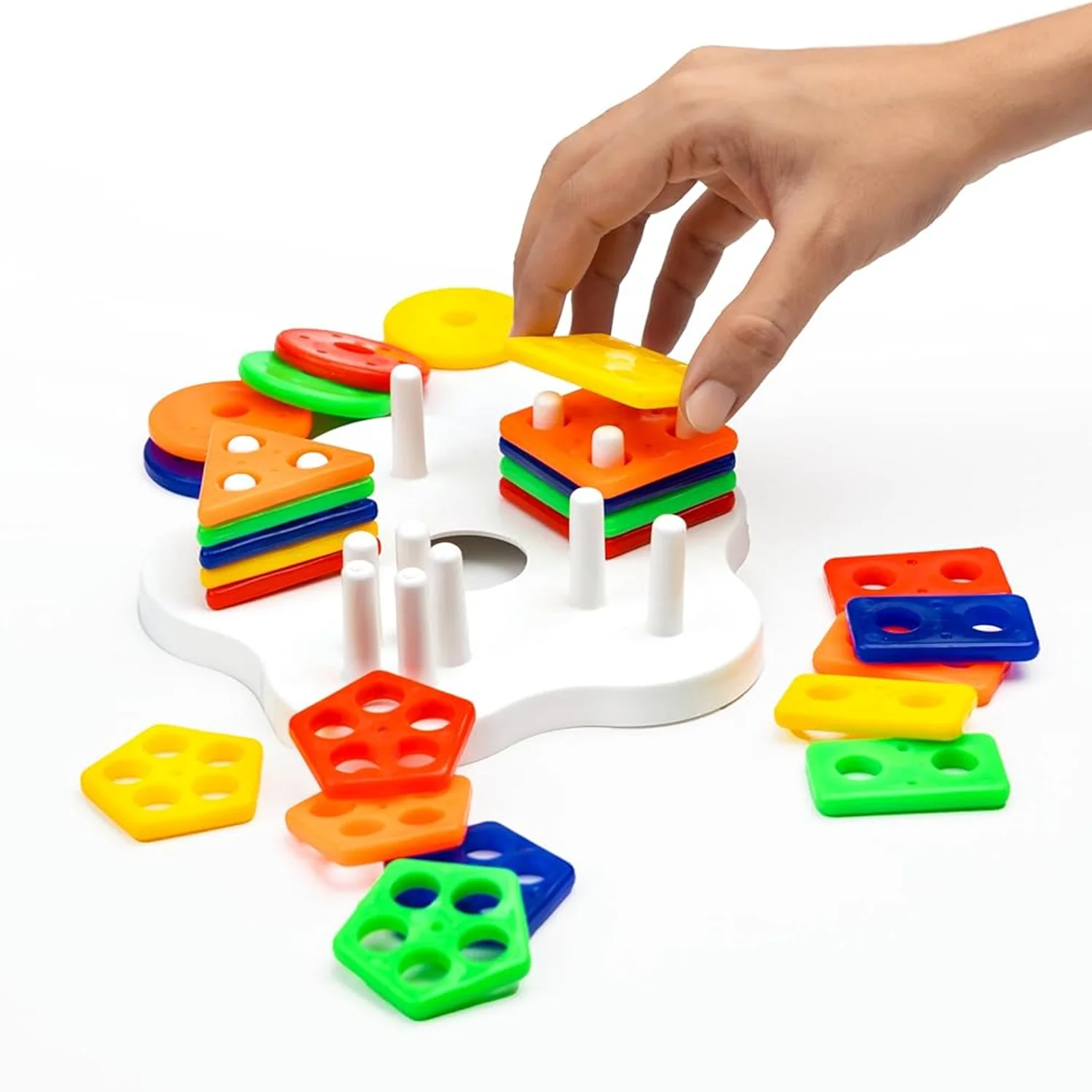 Geometric Stacking Sorter Puzzle Toy - Image 7