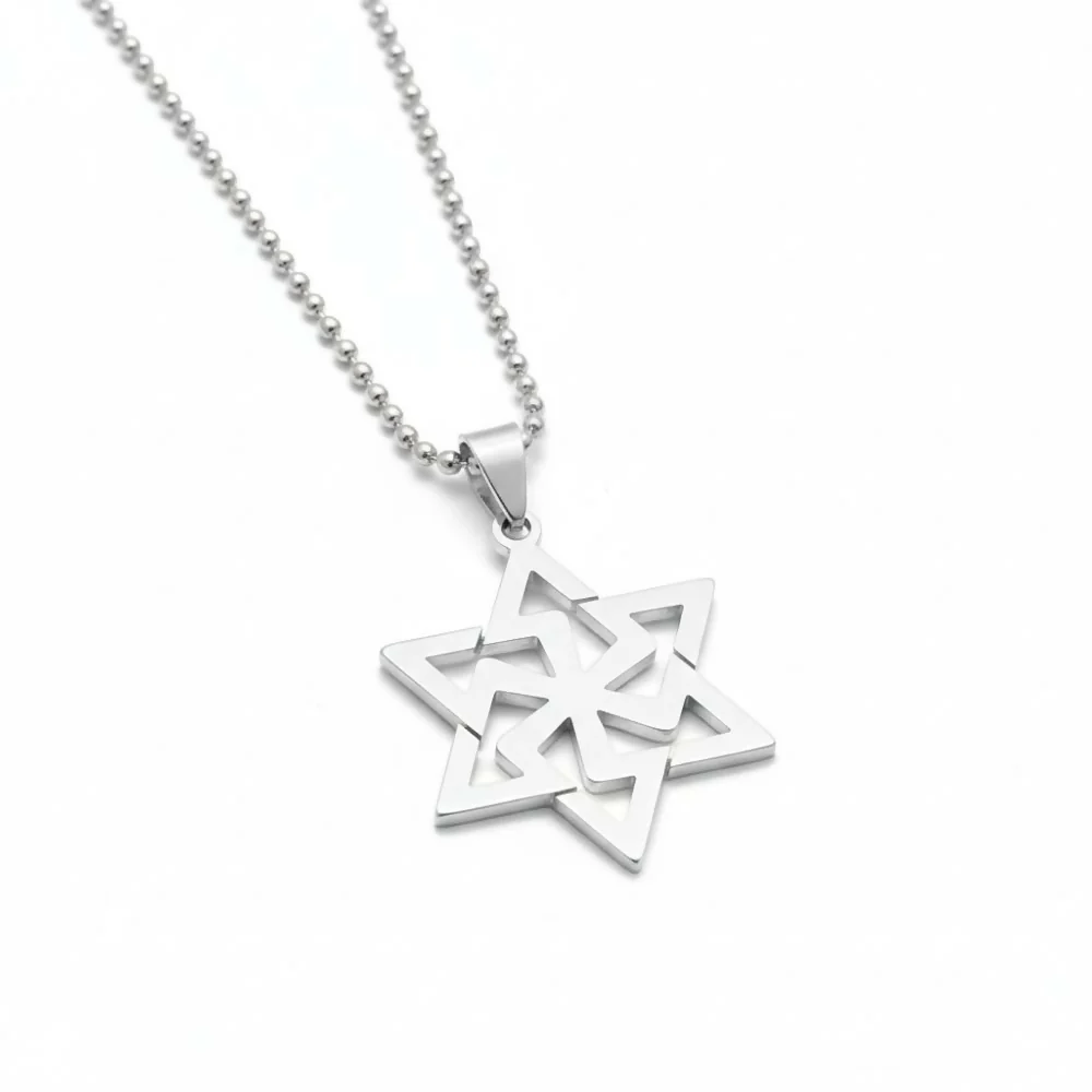 Geometric Star Chain Pendant for Men & Women - Image 3