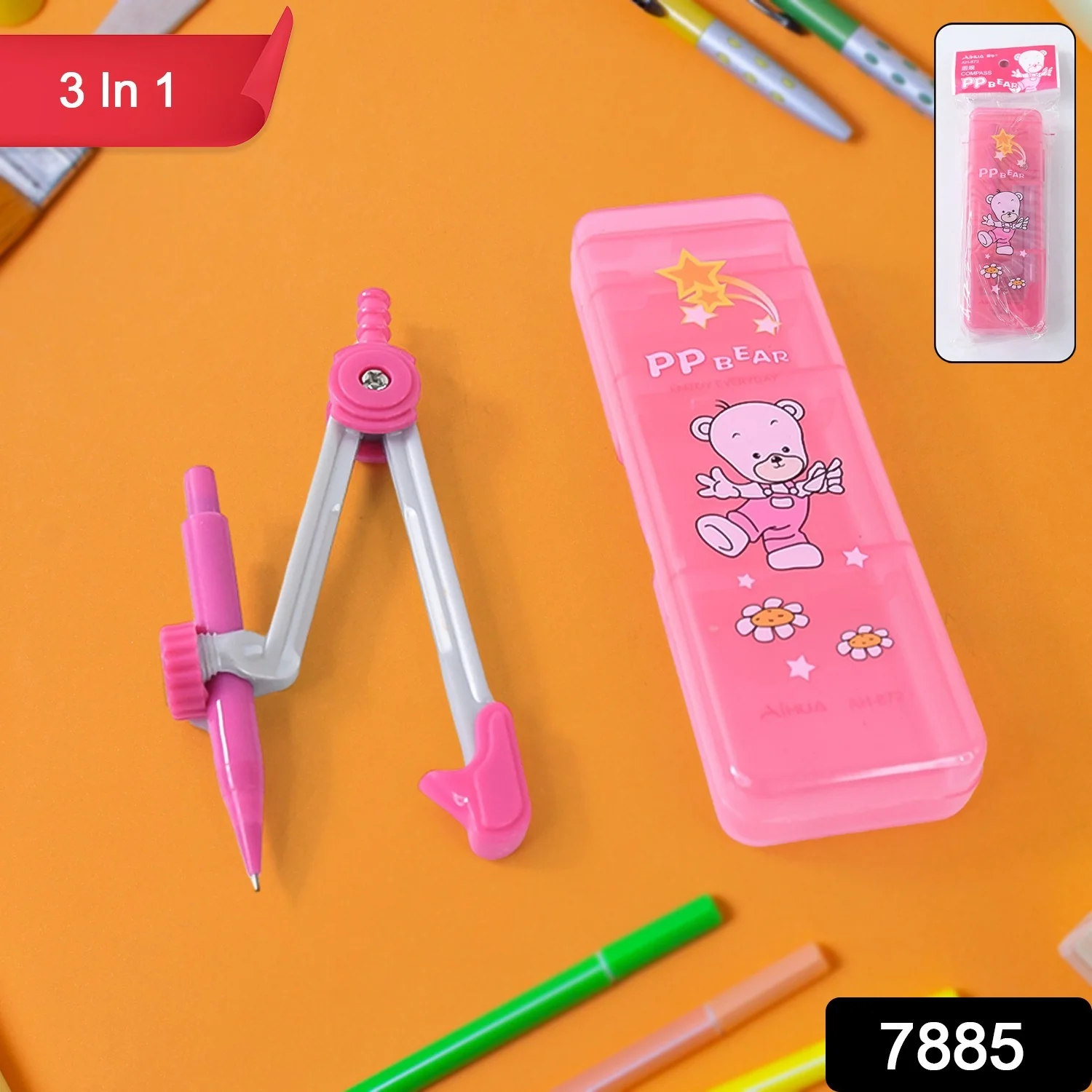 Geometry Compass Set for Kids (3 IN 1 / 1 Set) - Image 2