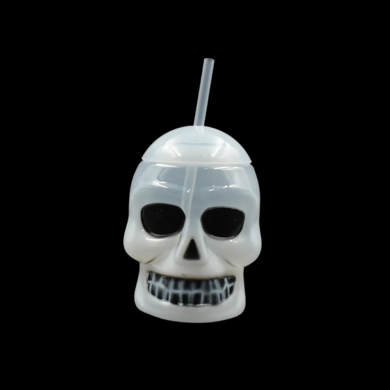 Ghost Face Bottle Water Bottle, Drinking Cup with Lid and Straw(1 Pc) - Image 4