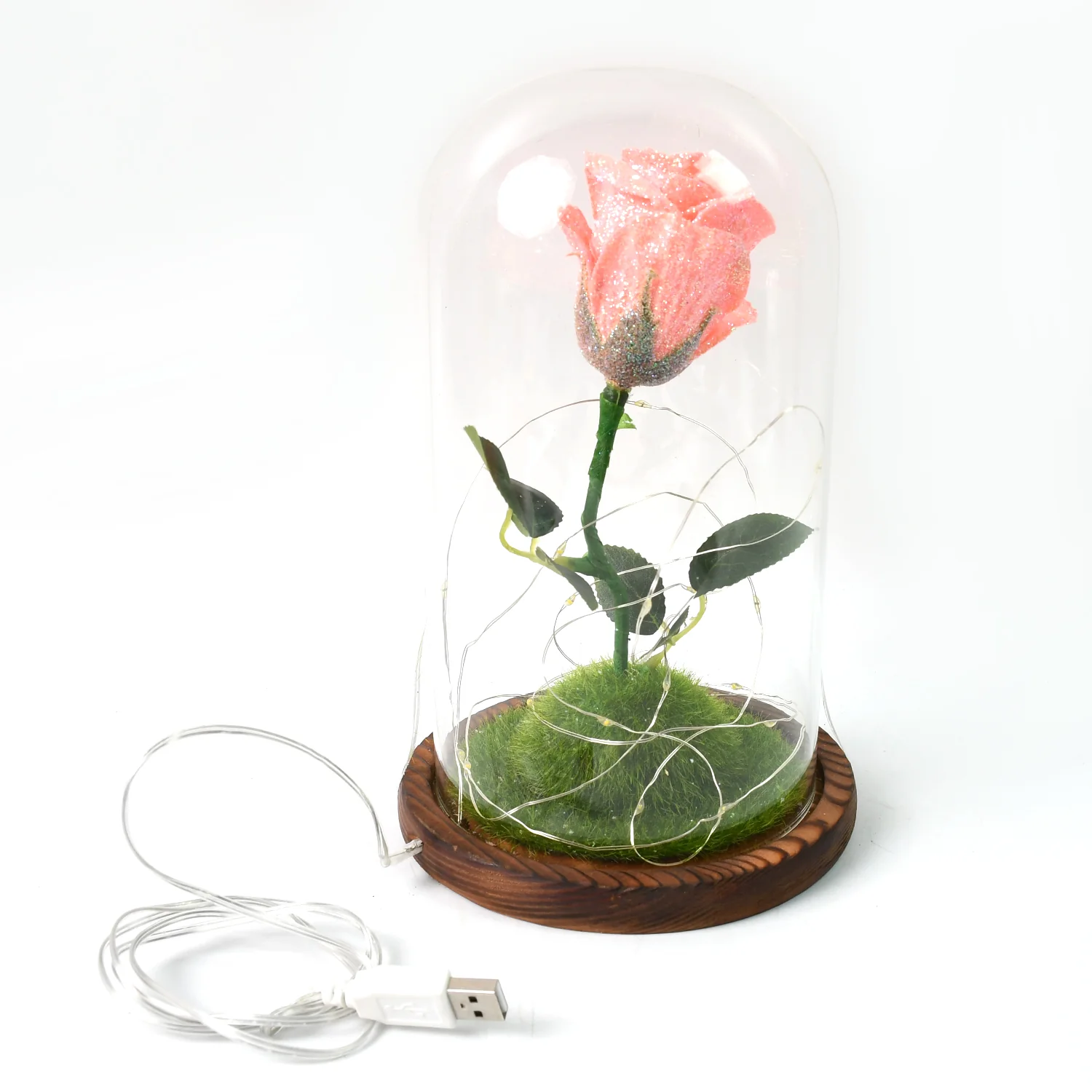 Glass Flower with Led Light Great Gift (1 Set) - Image 5