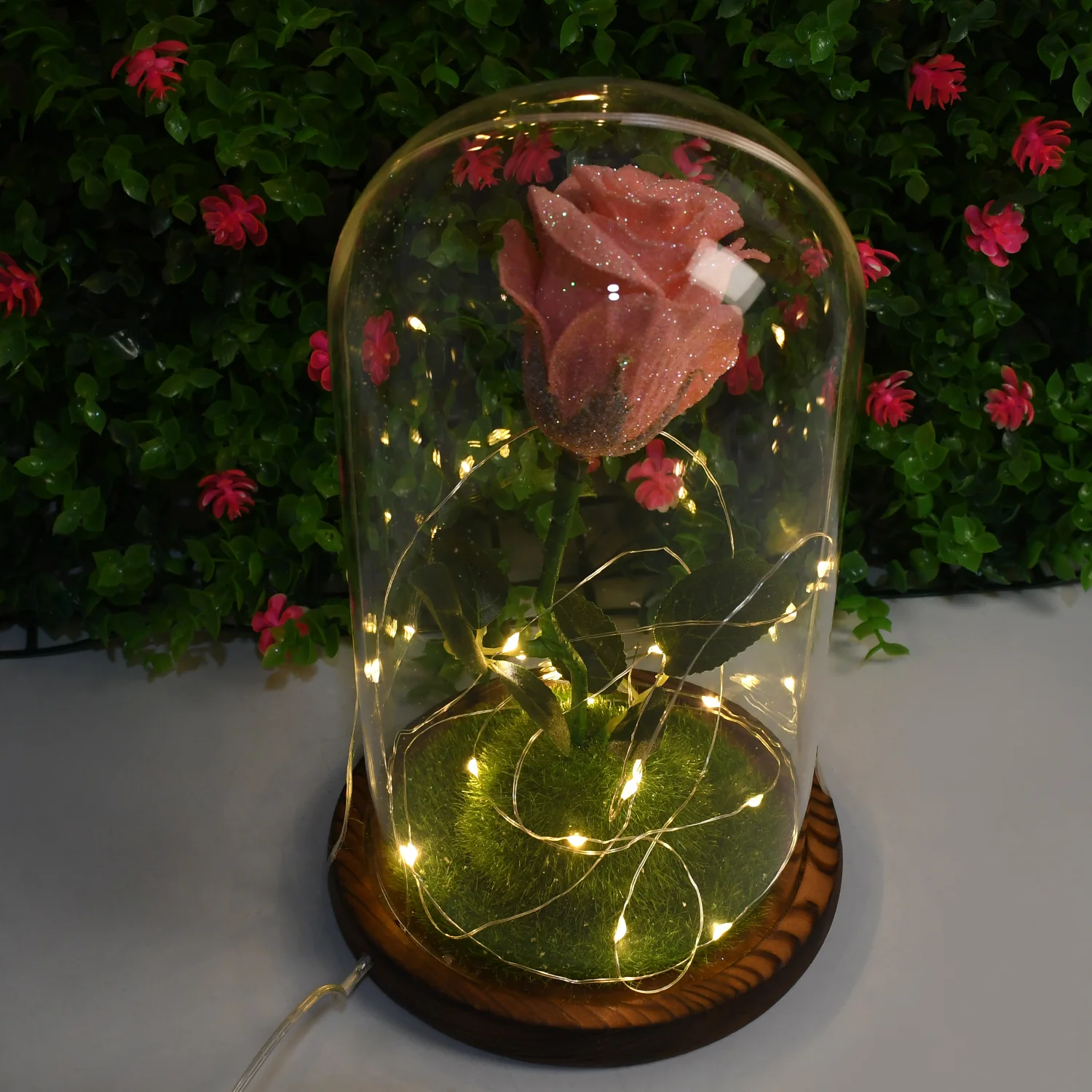 Glass Flower with Led Light Great Gift (1 Set) - Image 7