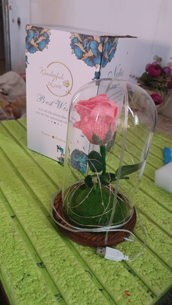 Glass Flower with Led Light Great Gift (1 Set) - Image 9