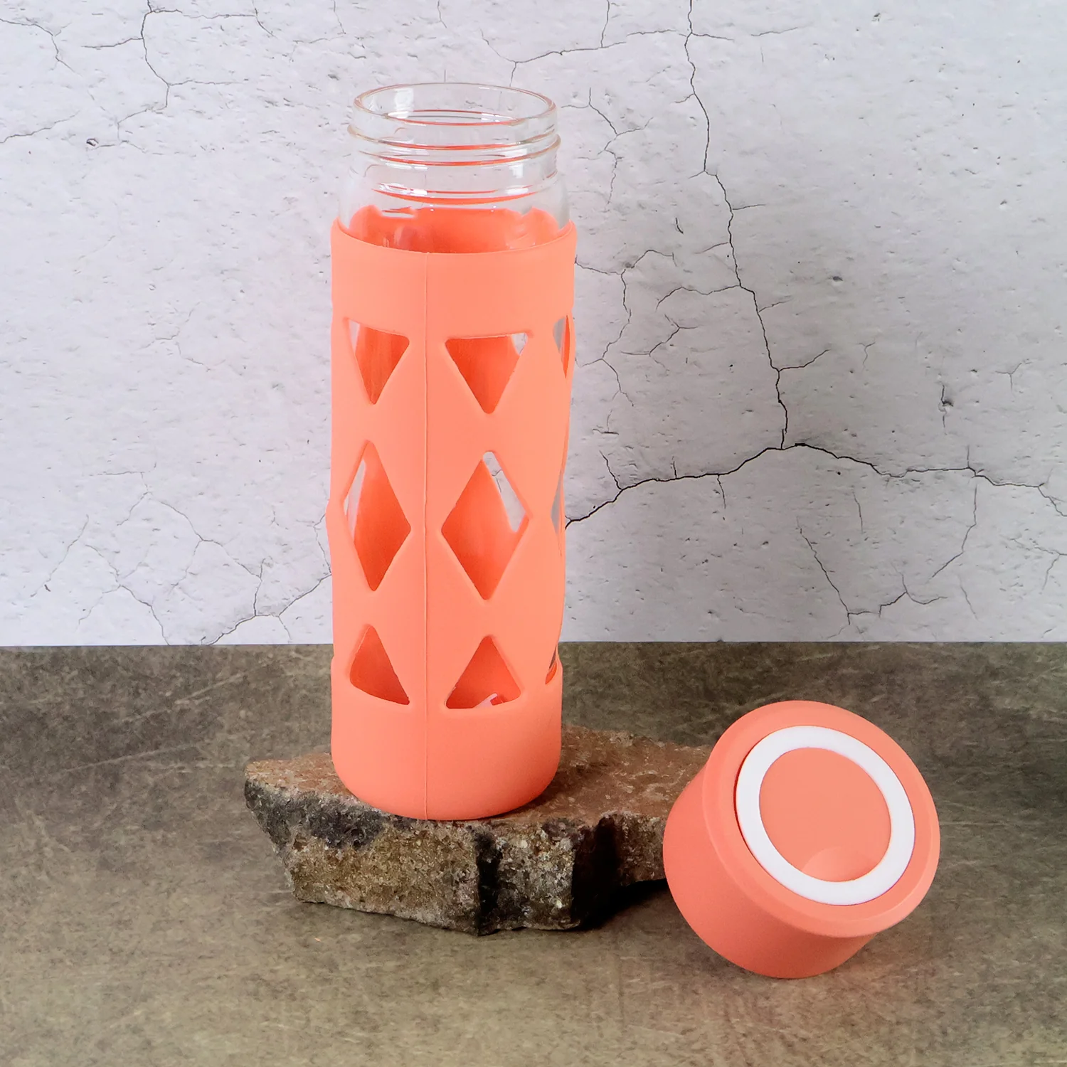 Glass Water Bottle with Protective Sleeve - (1 Pc / 480 ML) - Image 3