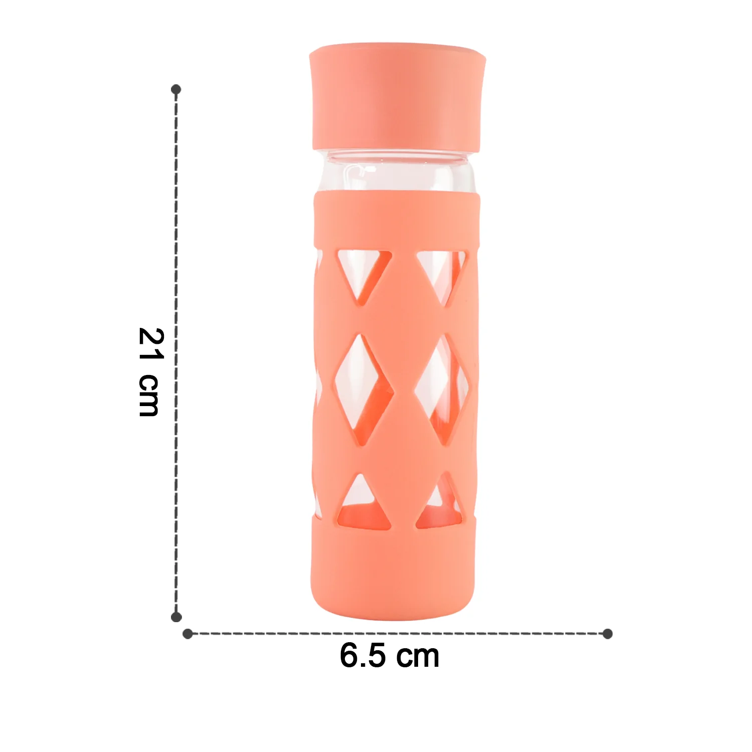 Glass Water Bottle with Protective Sleeve - (1 Pc / 480 ML) - Image 4