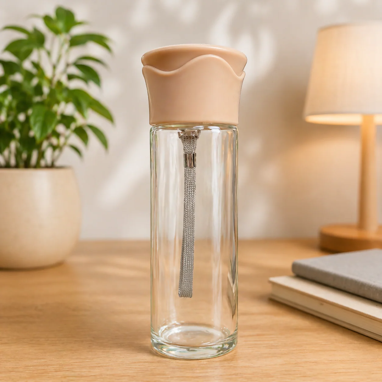 Glass Water Bottle with Sleeve and Strap for Daily Use - Image 4
