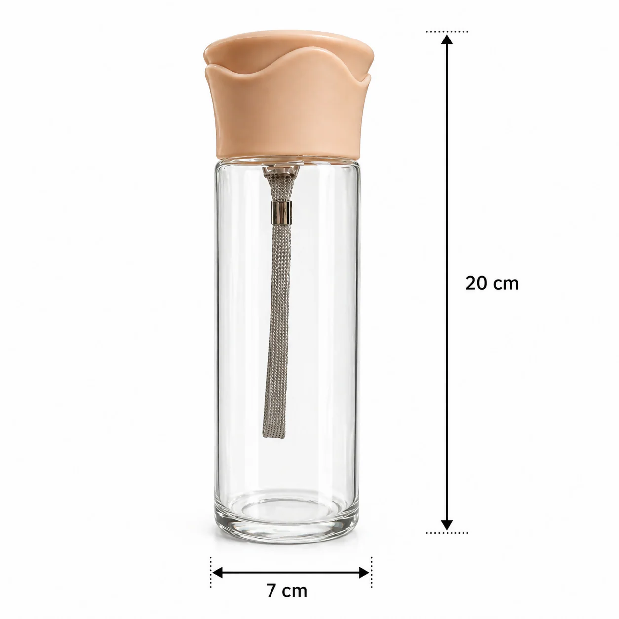 Glass Water Bottle with Sleeve and Strap for Daily Use - Image 6