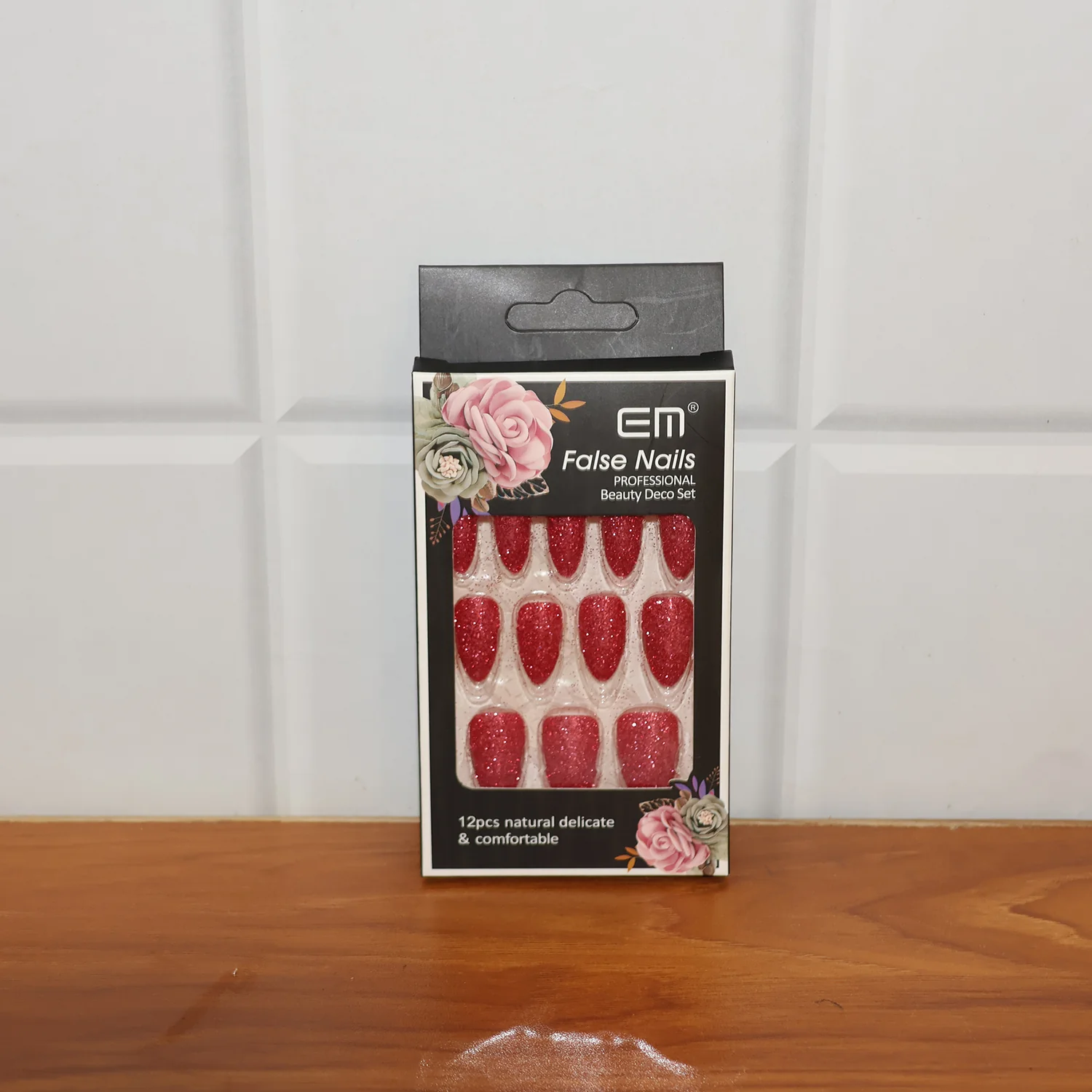 Glitter Press-On False Nails fake nails - (1 Set / Mix Color & Design) - Image 7