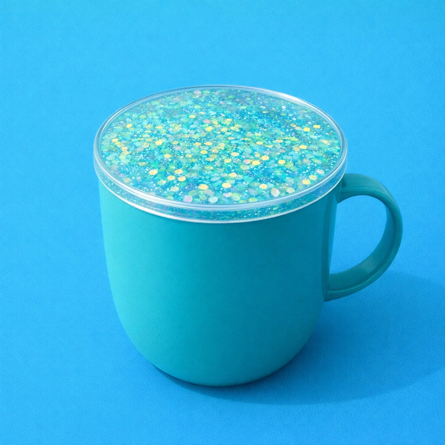 Glitter Resin Tea Coaster Round Sparkle Cup Coaster for Table Decor (MUG NOT INCLUDED) - Image 3