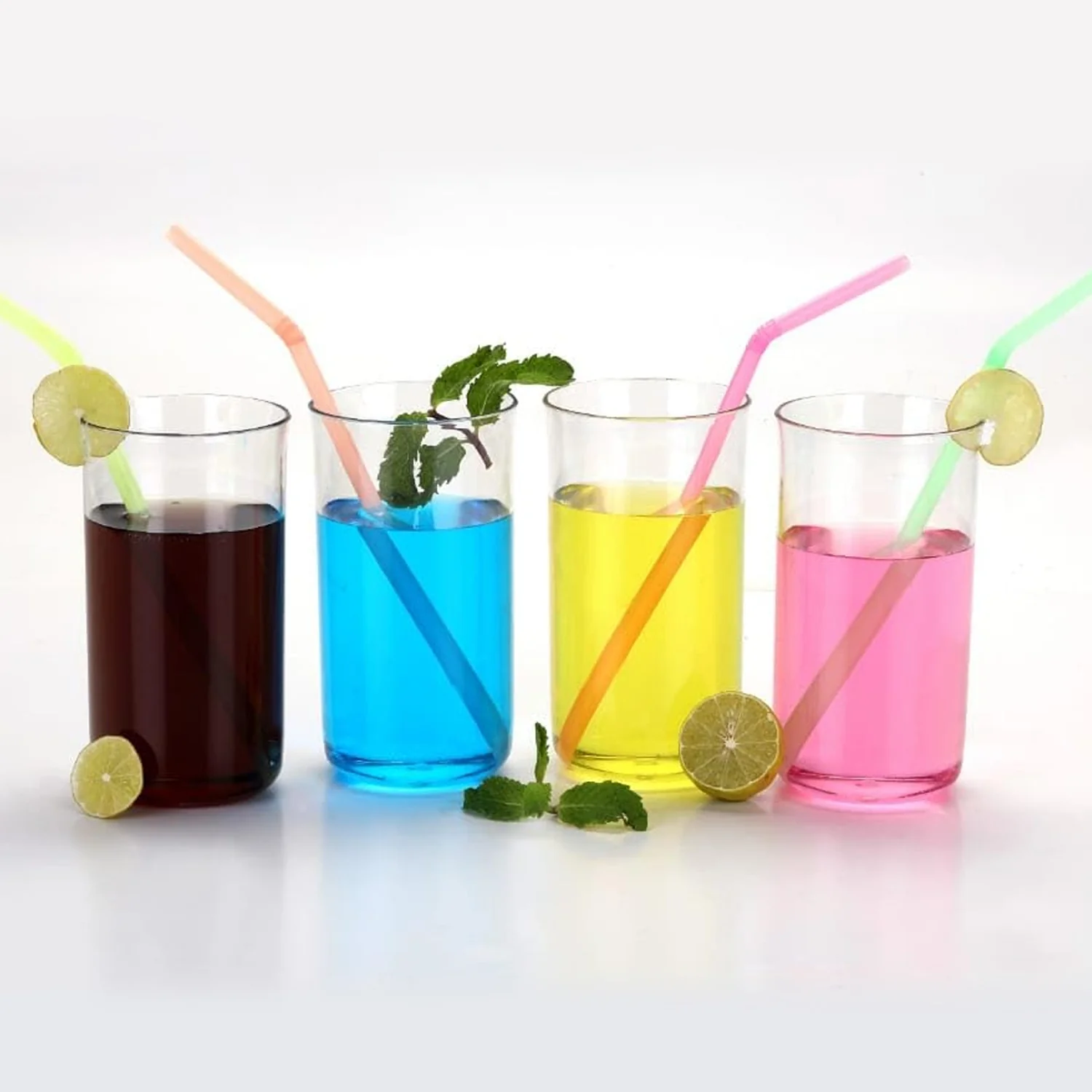 Glossy Plastic Glass Set (6 Pc / 300 ML) - Image 6