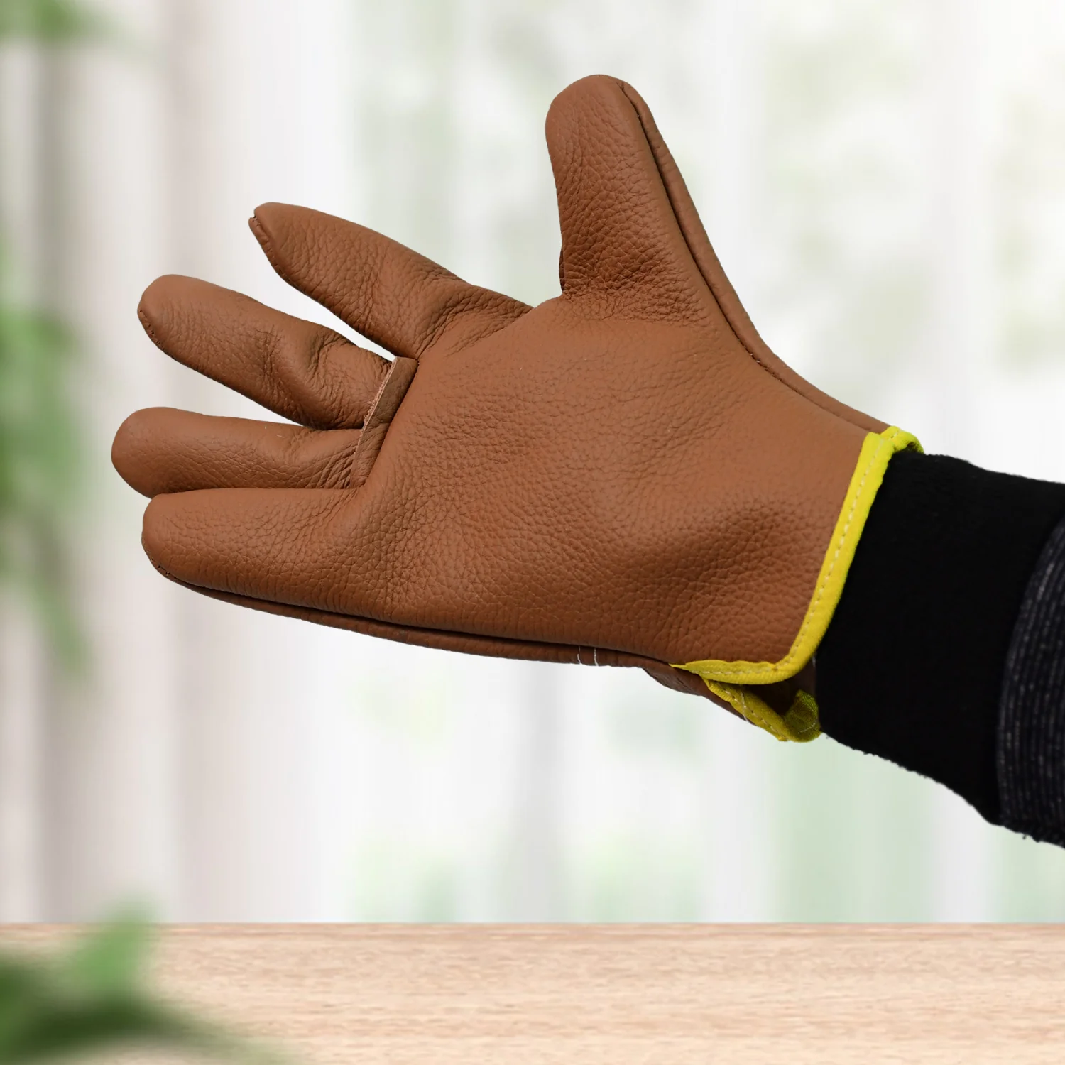 Gloves Gardening Gloves for Men Women Leather Gloves Heavy Duty Gloves (1 Pair) - Image 3