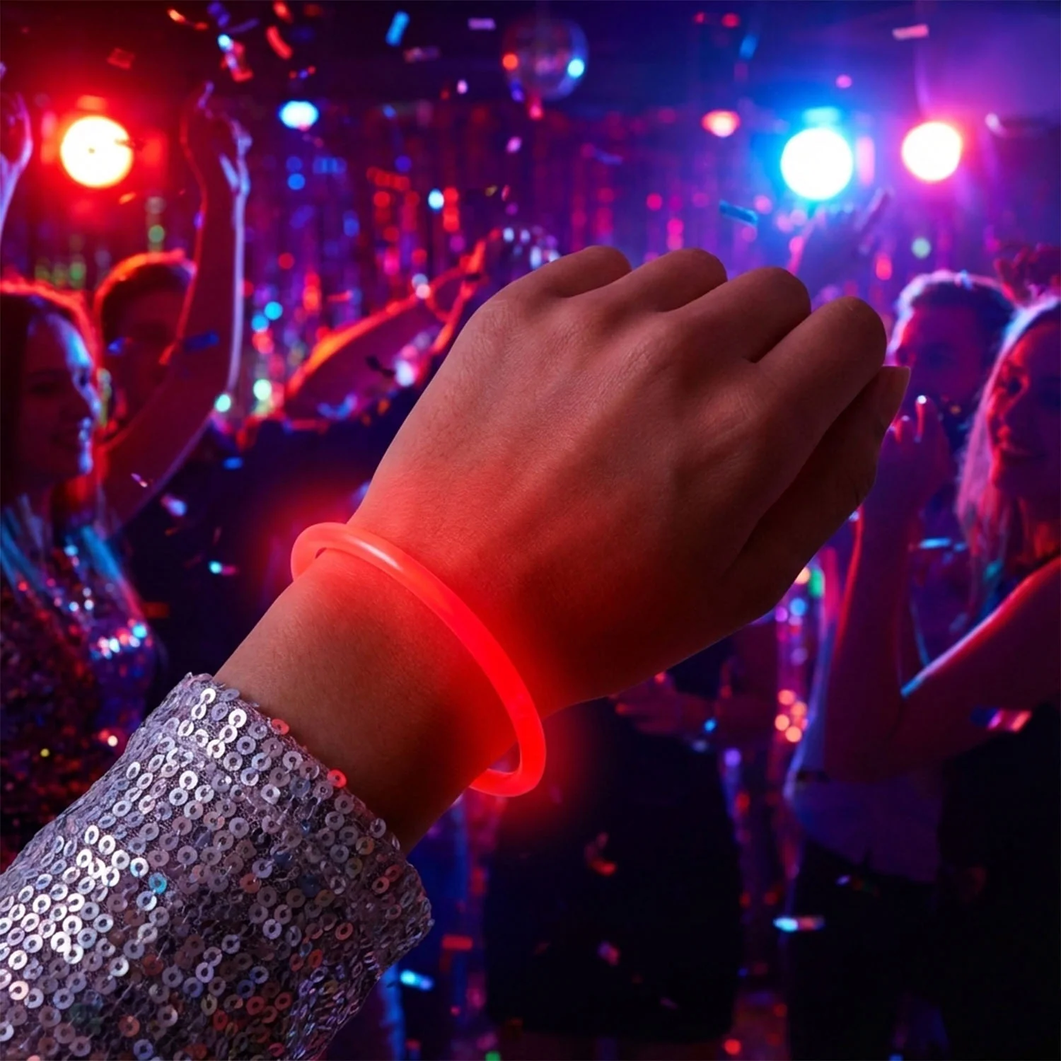 Glow-in-the-Dark Light Bracelet (1 Pc) - Image 3
