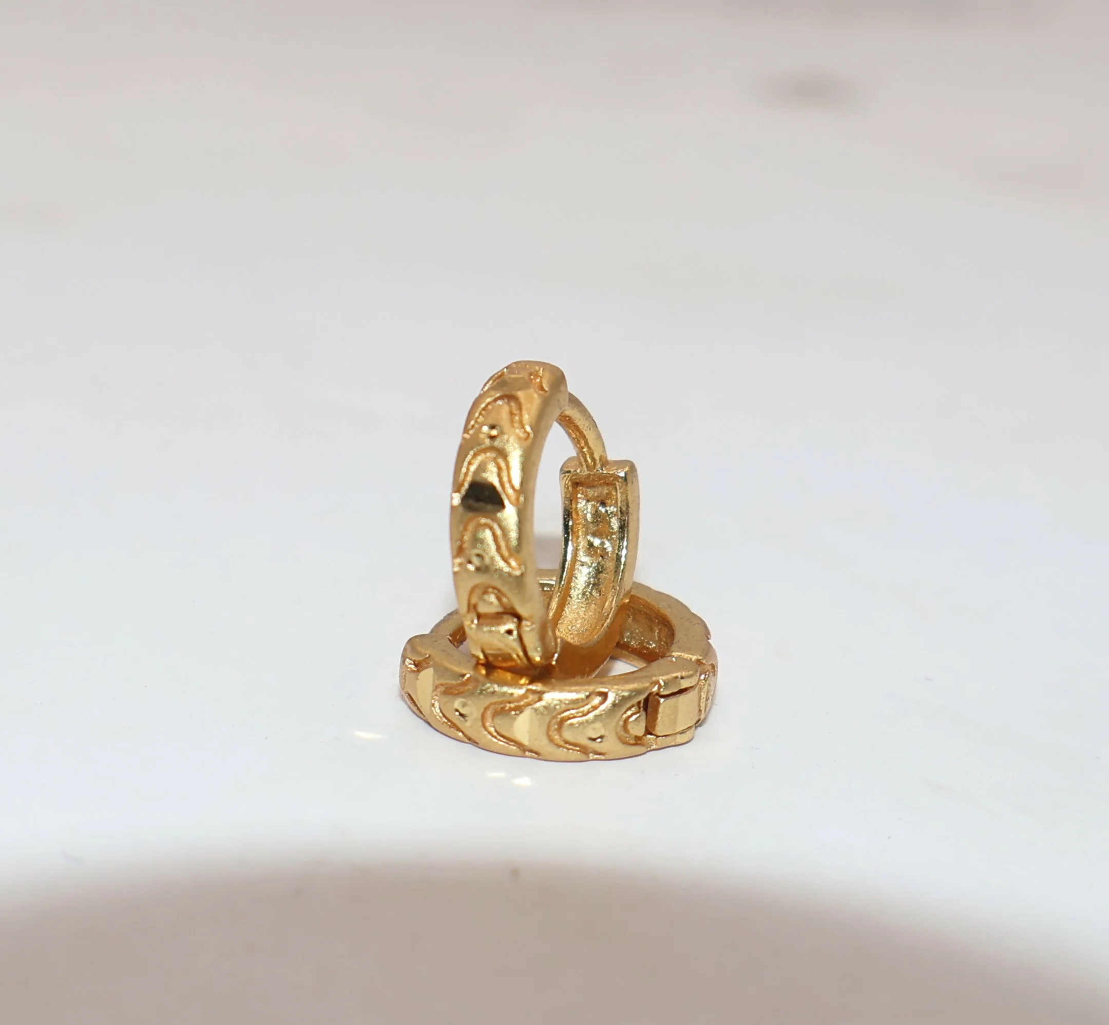 Gold AD Hoop kan ki bali Earrings Traditional & Daily Wear - Image 3