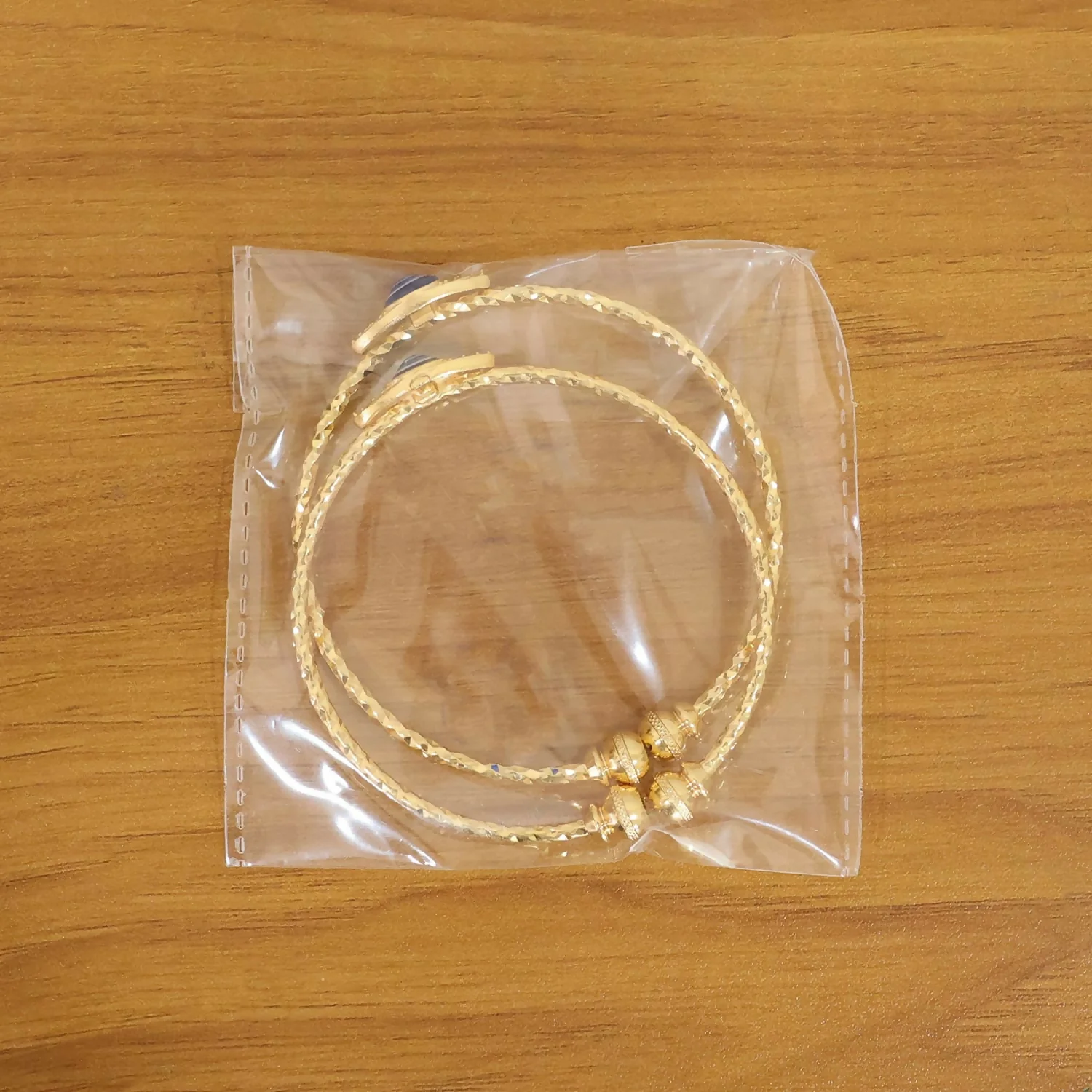 Gold Evil Eye Adjustable Bangles for Women - Image 6