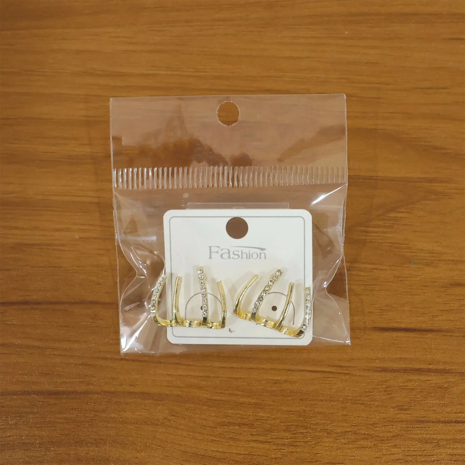 Gold Finish Multi Loop Stone Studded Designer Earrings for Women - Image 6