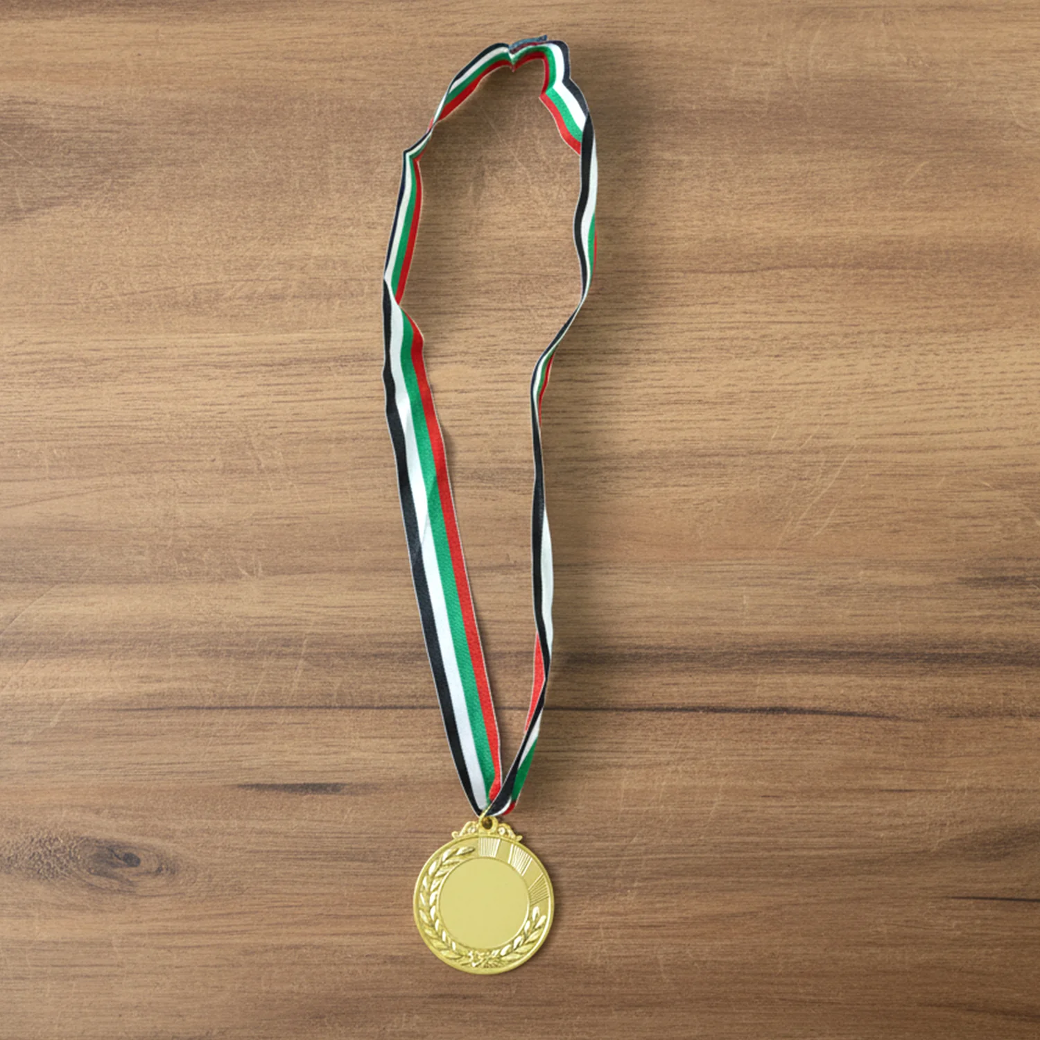 Gold Finish Winner Medal with Ribbon Strap Award Medal (1 Pc) - Image 3